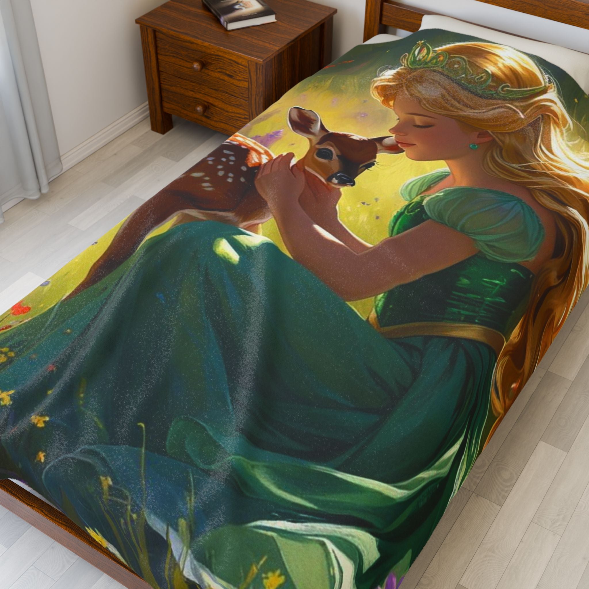 Märchenhafte Plüschdecke aus Samt – Gemütliches Geschenk für Kinder über das Bett