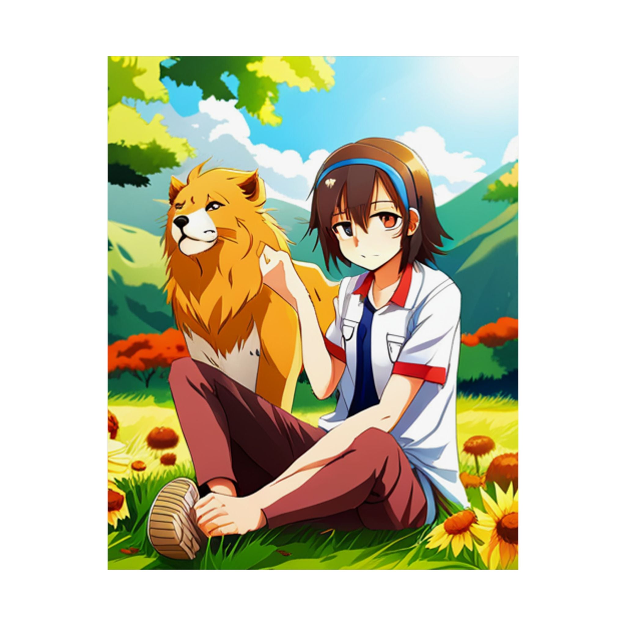 Vibrant Satin Poster Art - Anime Illustration Prints, Wall Art Dekor
