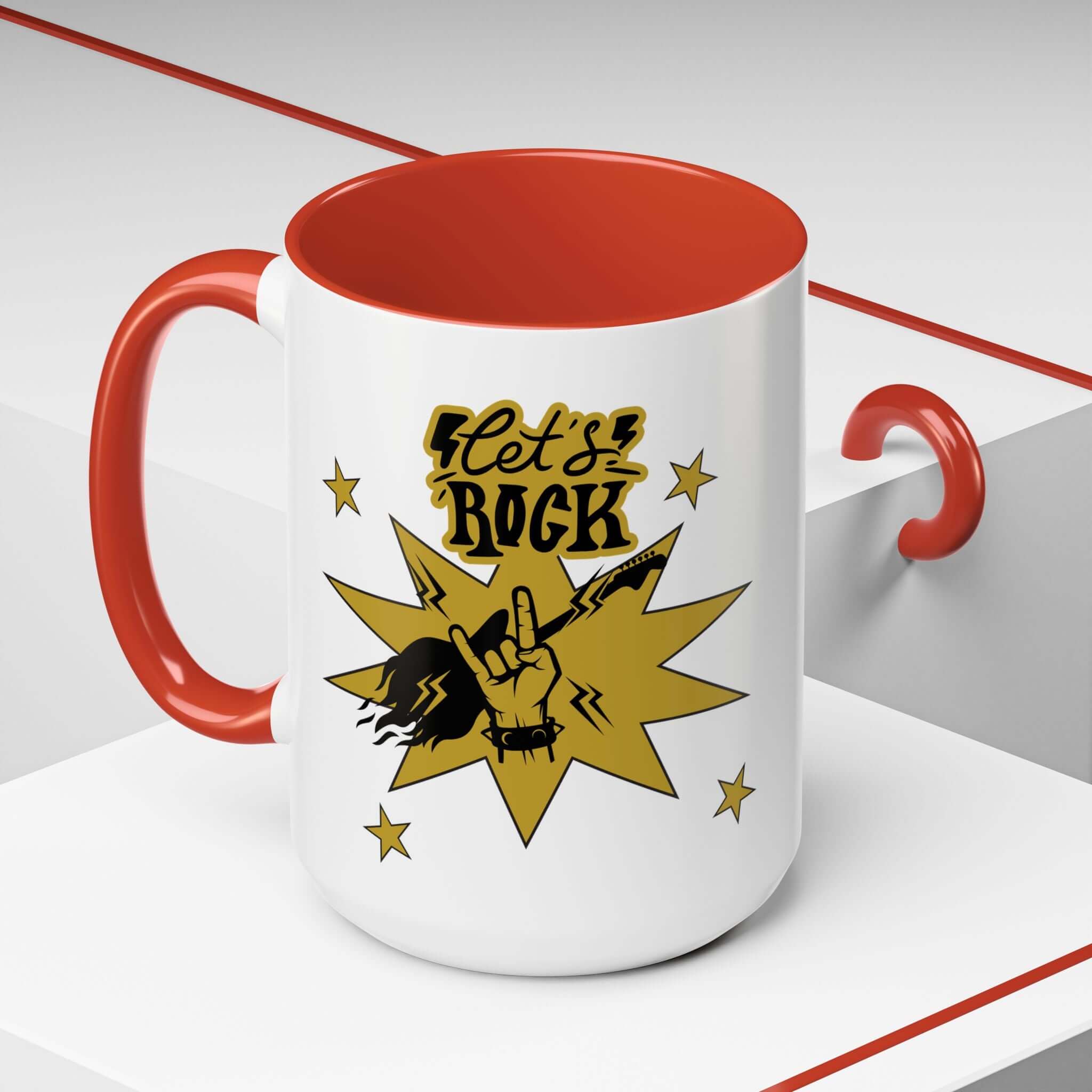 Details für Kaffeetasse – Design Rockmotiv