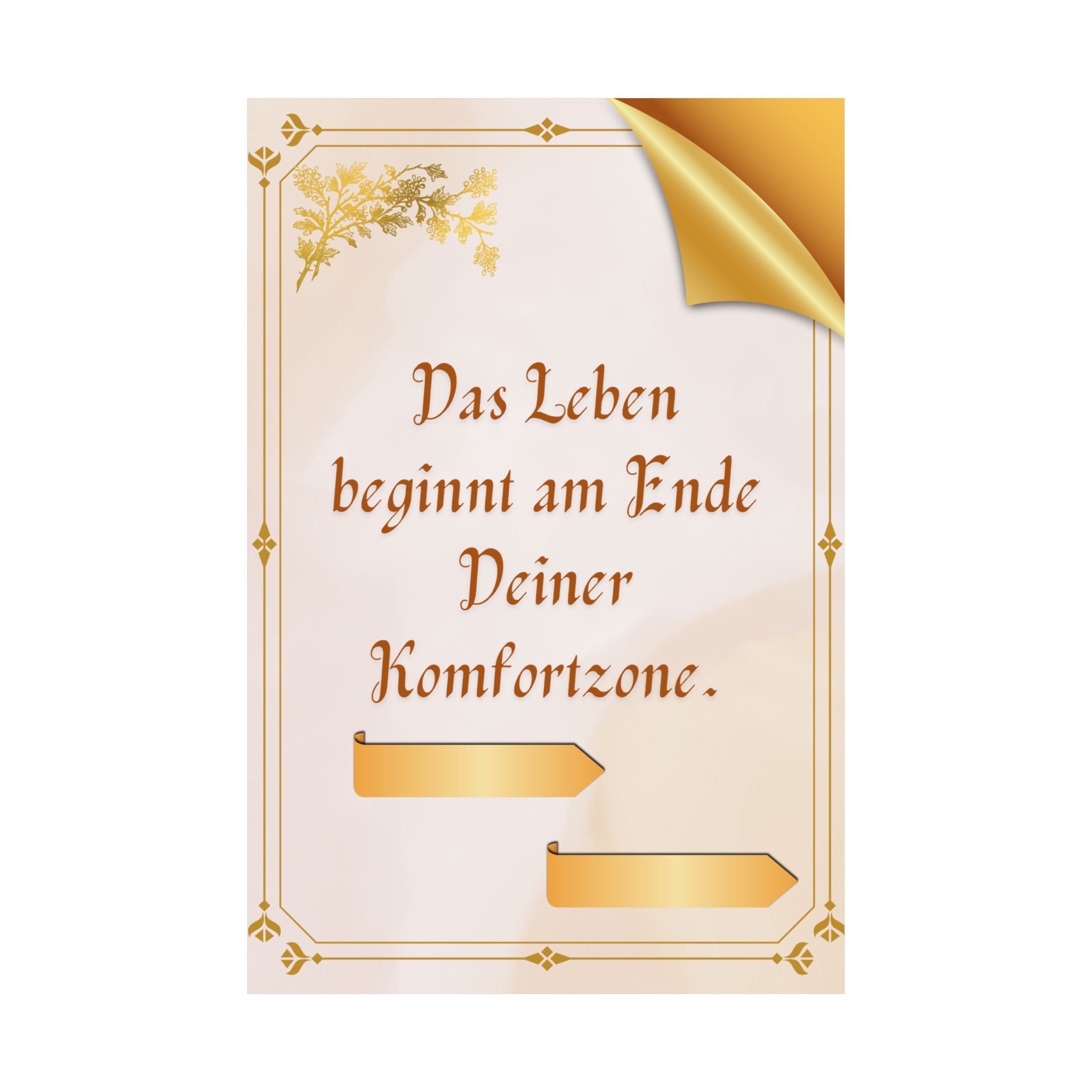 Inspirierender Wandbilddruck, Motivierendes Dekor