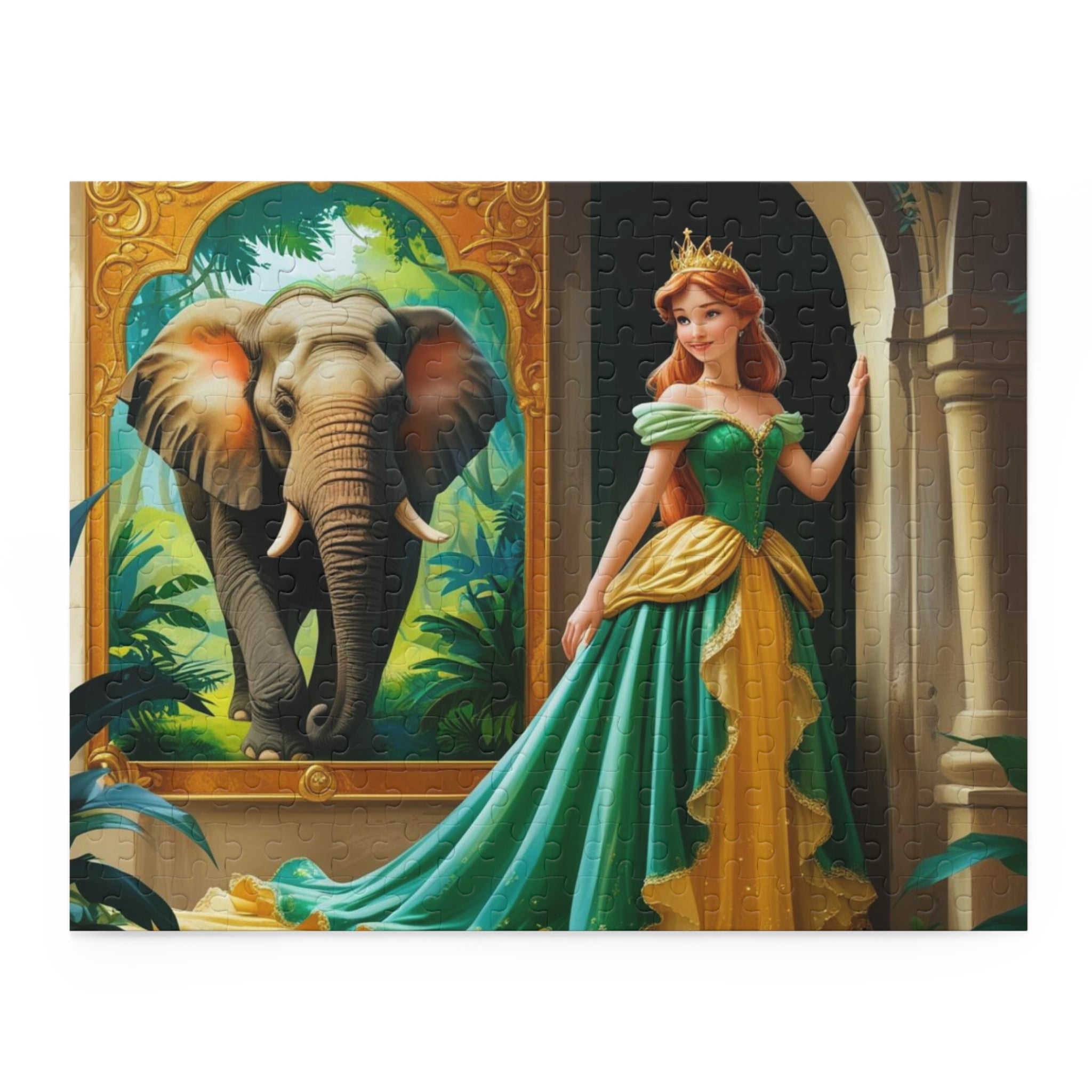Puzzle Märchenprinzessin & Elefant 252-teiliges