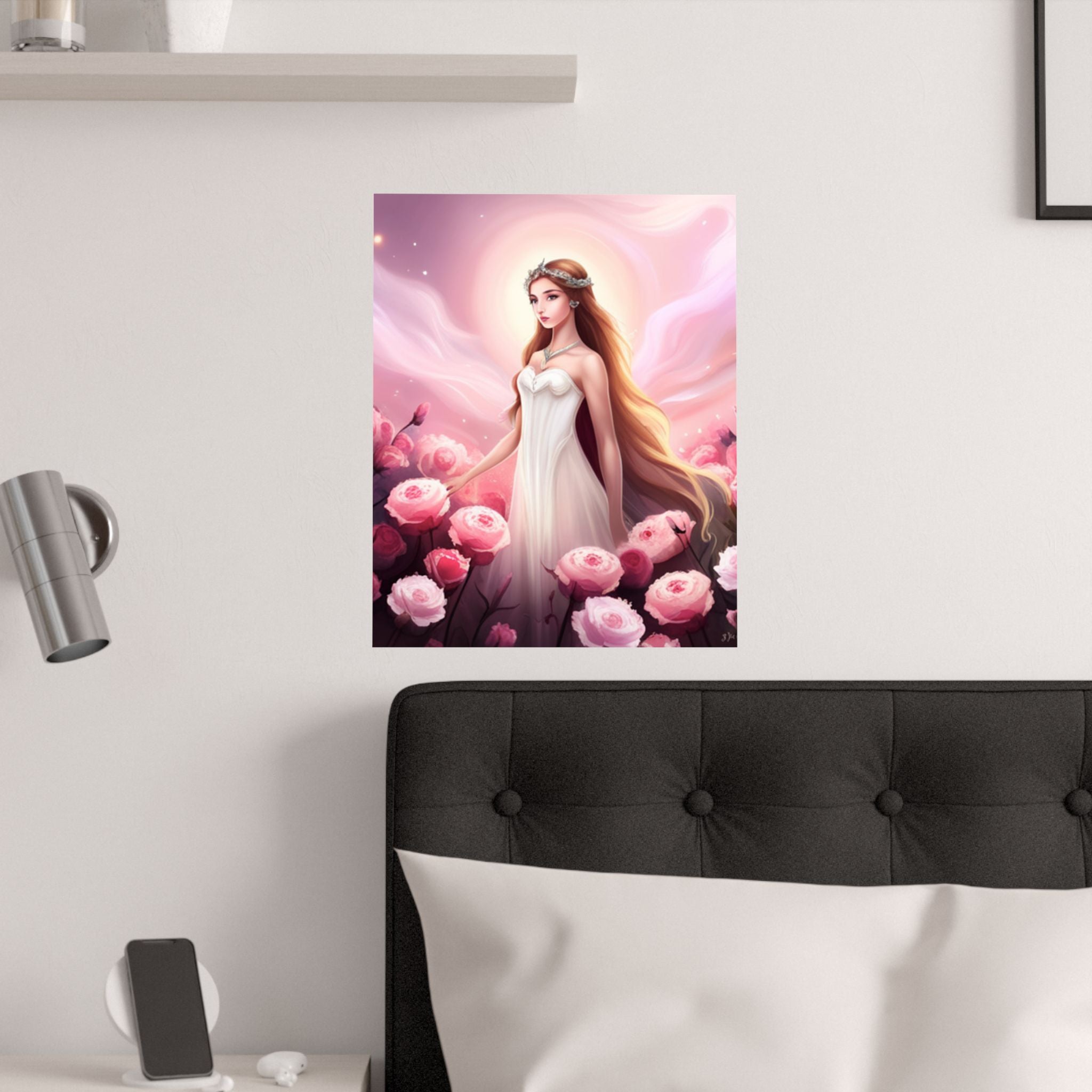 Wunderliches Feen-Satin-Poster, Ätherischer Kunstdruck