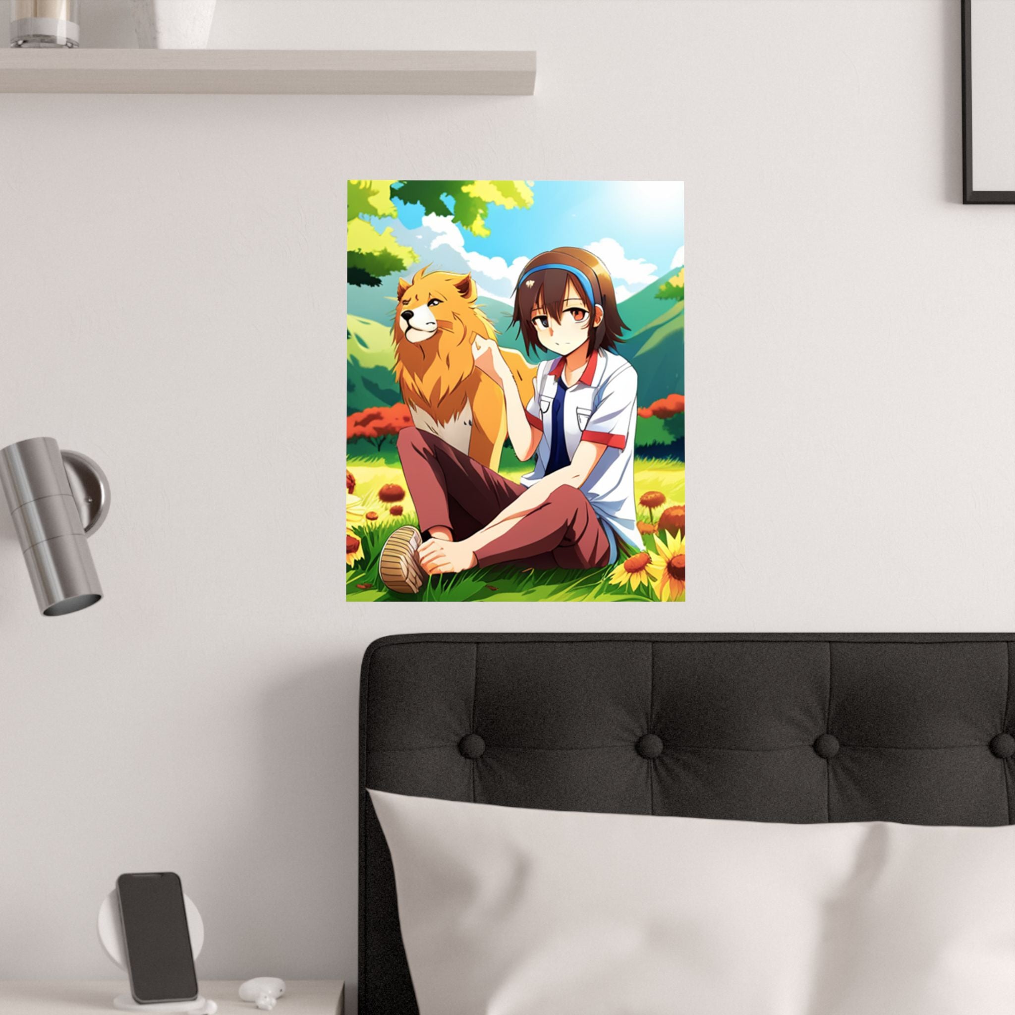 Vibrant Satin Poster Art - Anime Illustration Prints, Wall Art Dekor für das Kinderzimmer