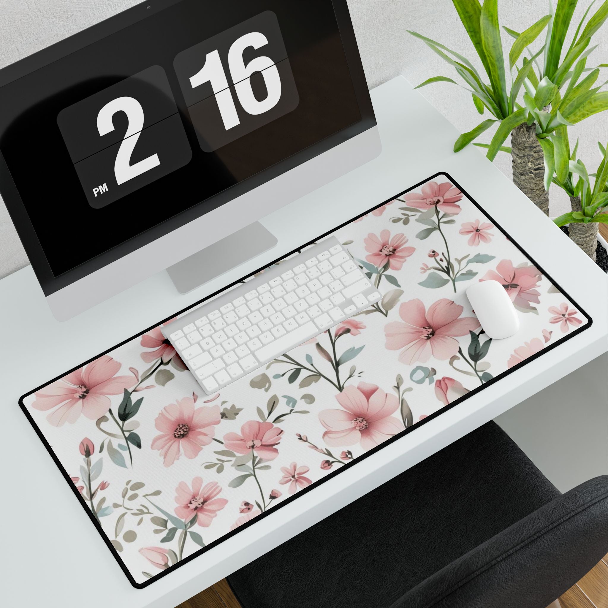 Florale und klassische Schreibtischunterlagen liegt auf den Tisch