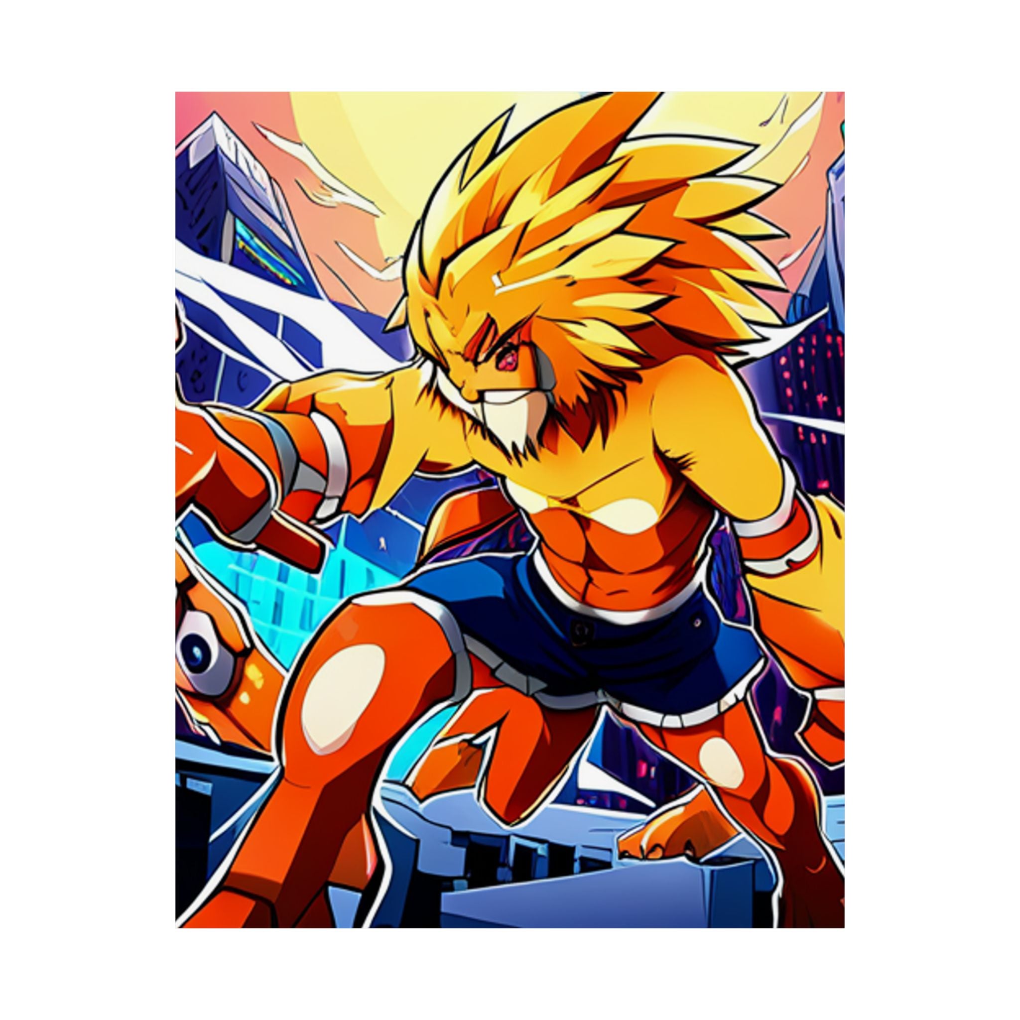 Lebendige Satin-Poster, Kunstdrucke Anime-Kunstwerk