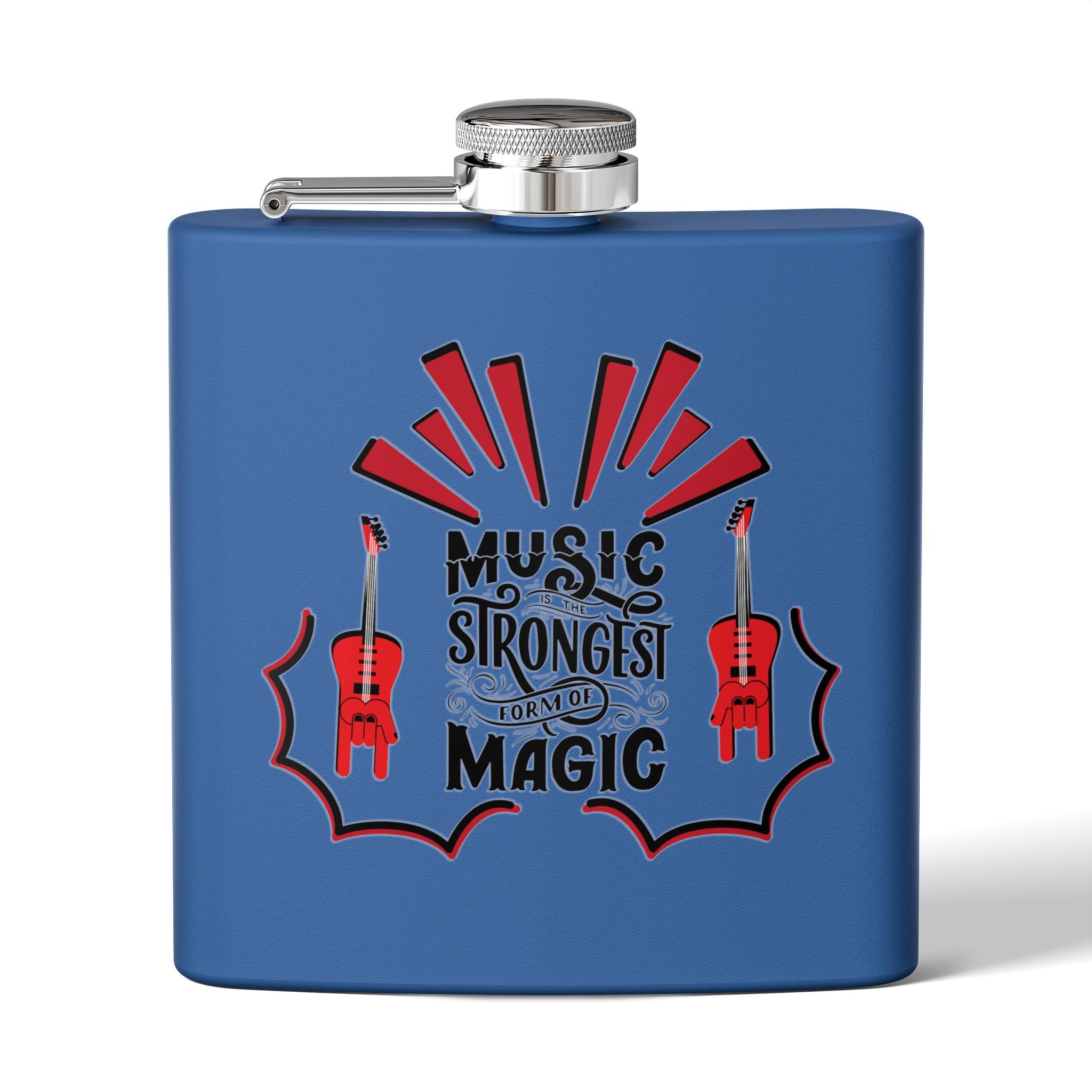 Music Magic Edelstahl-Flachmann – 170 ml – perfektes Geschenk