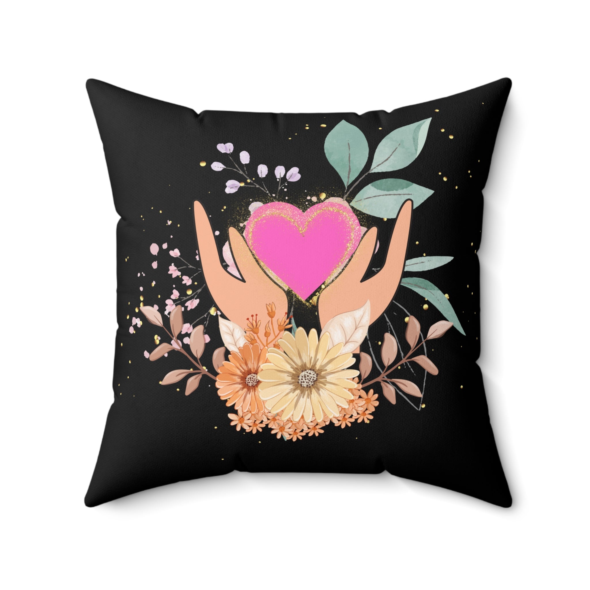 Boho Blumenkissen Liebes Design Geschenk