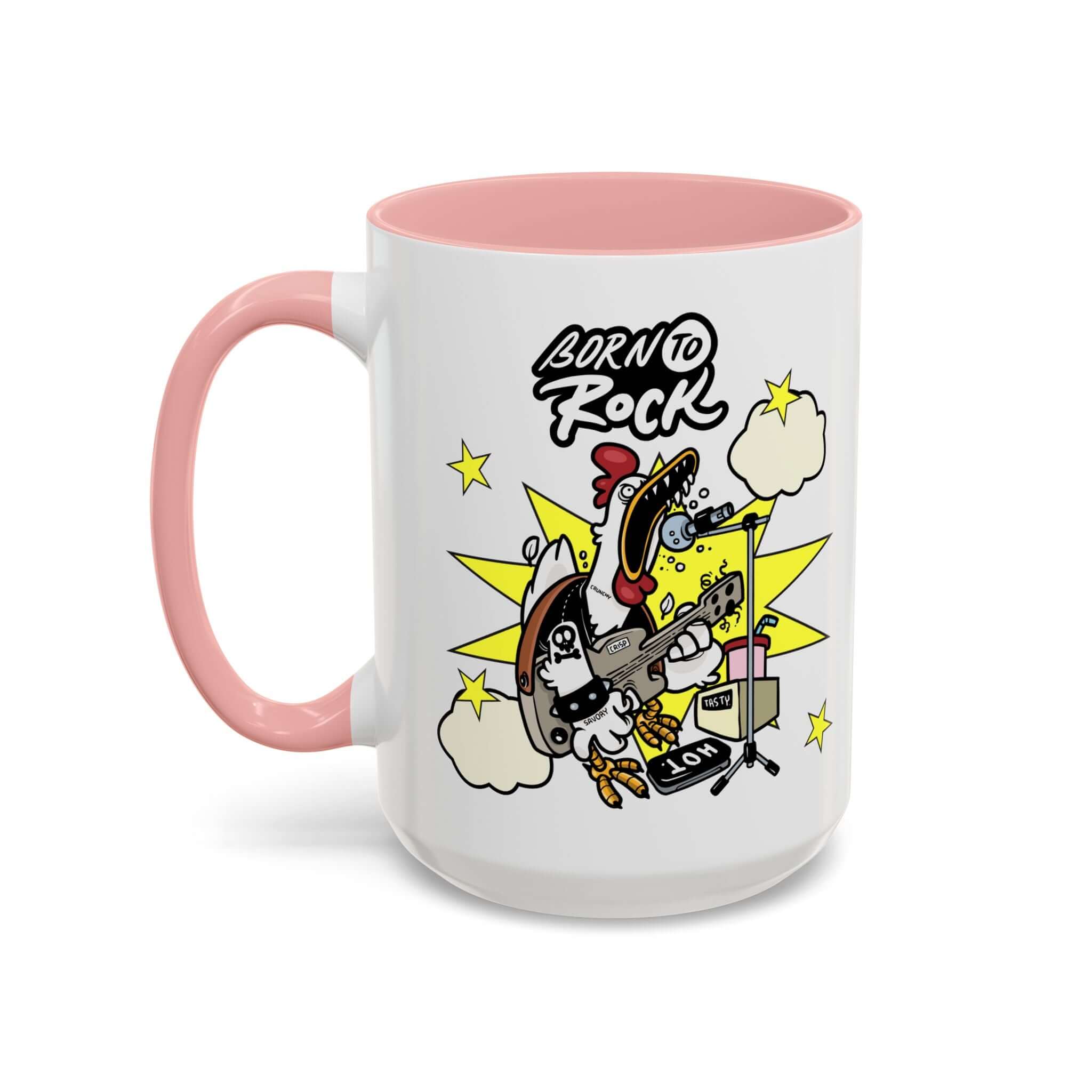 Details für Kaffeetasse - mit Gitarren Cartoon Akzent
