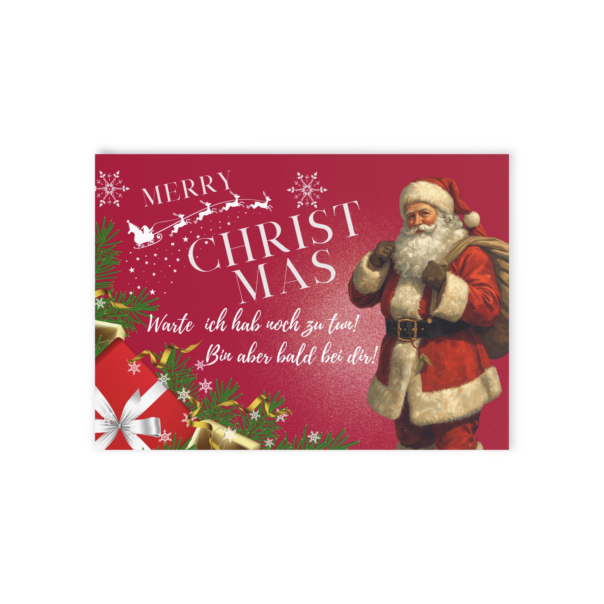 Vintage Weihnachtskarten, Zweiseitige Weihnachtsgrüße