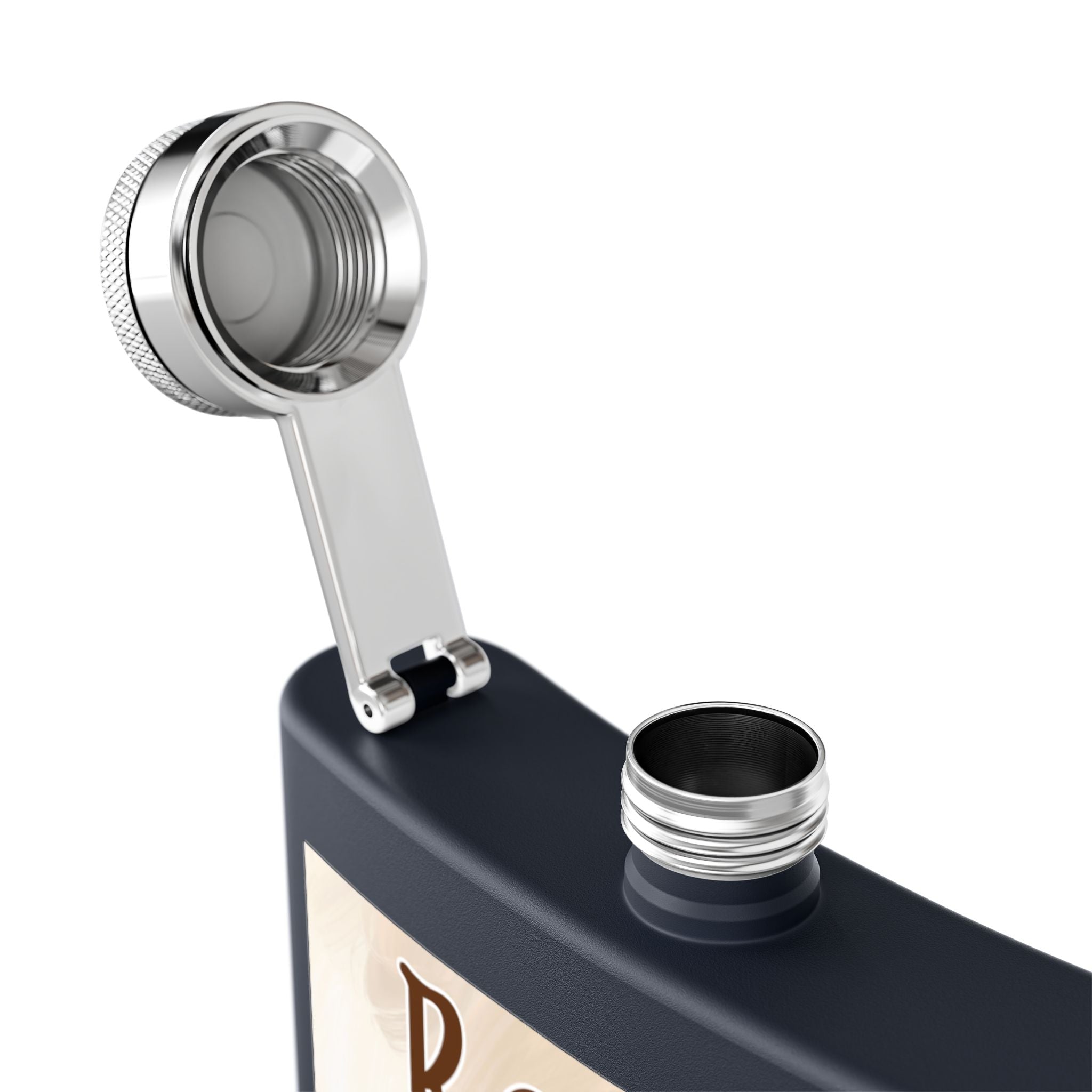 Magischer Flachmann aus Edelstahl – 170 ml – perfektes Geschenk für Westernfans