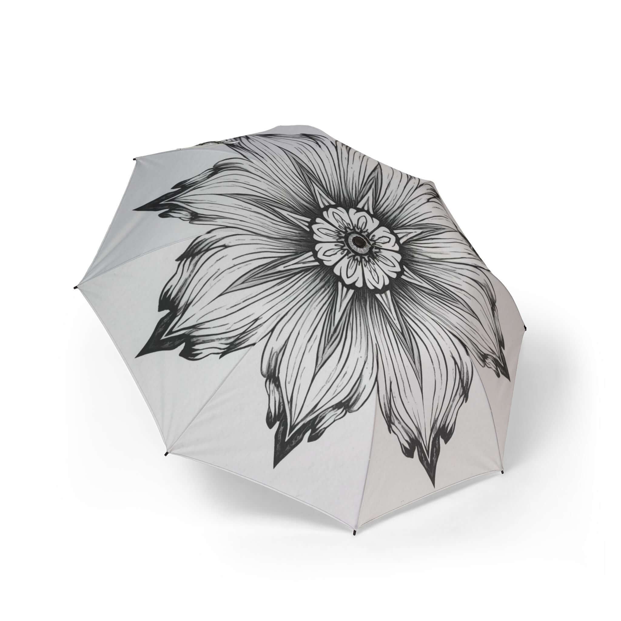 Stilvoller Regenschirm mit Blumenmuster, faltbare Regenbekleidung, perfektes Geschenk - Design-Familientruhe