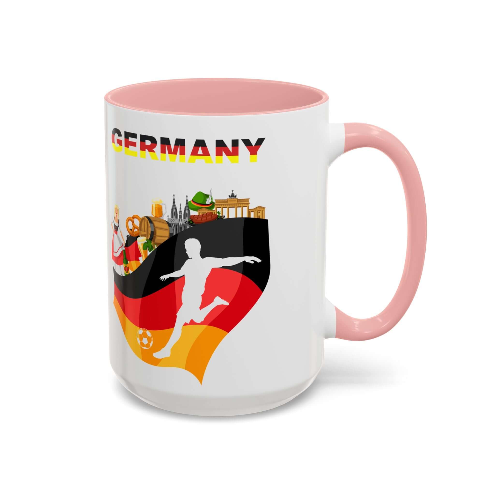 Details für Kaffeetasse mit deutscher Fußballflagge