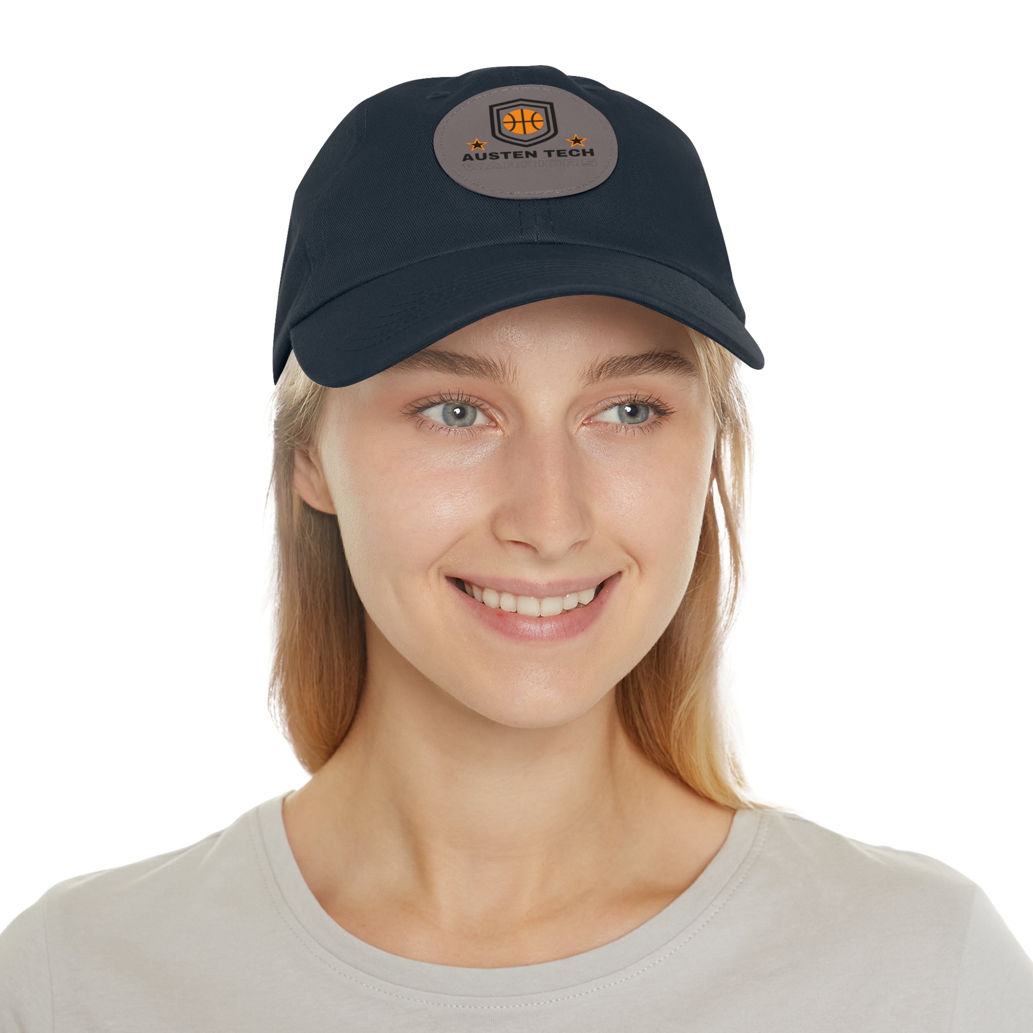 Dad Hat mit Lederpatch rund  mehrfarbig