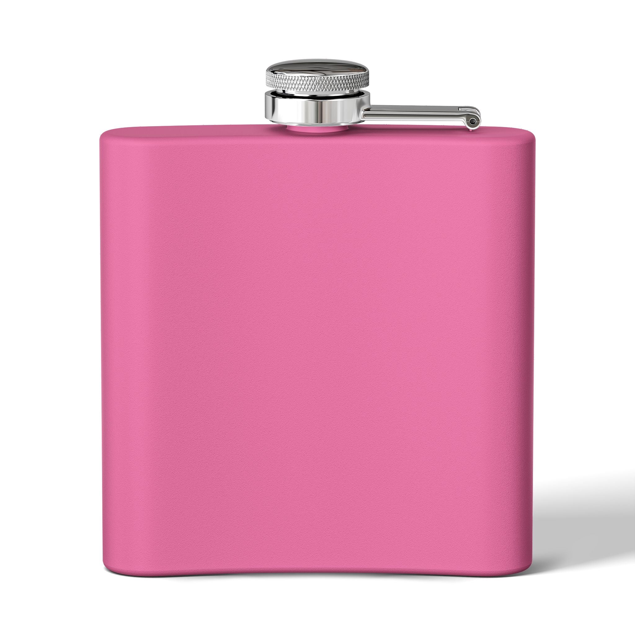 Rodeo-Flachmann aus Edelstahl Cowboy-Geschenk  pink  Rückenasicht