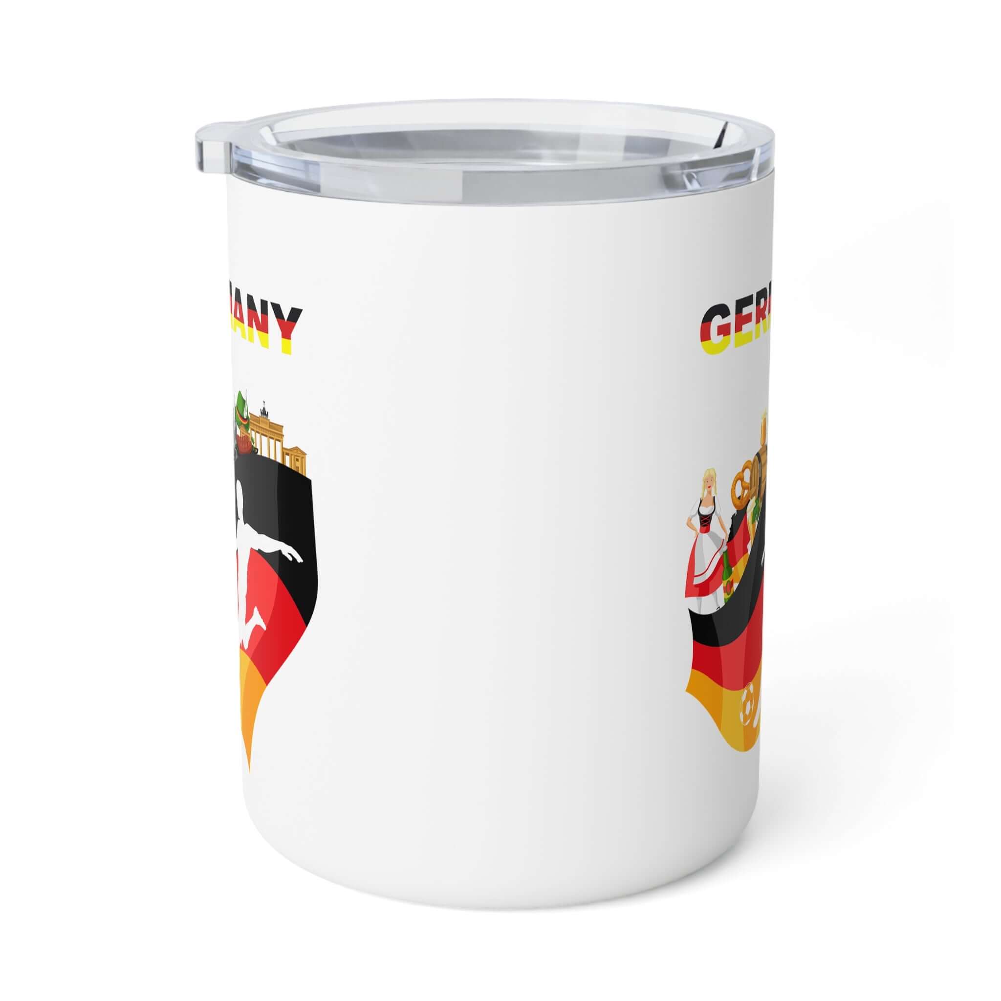 Details für Isolierter Reisebecher Deutsche Flagge
