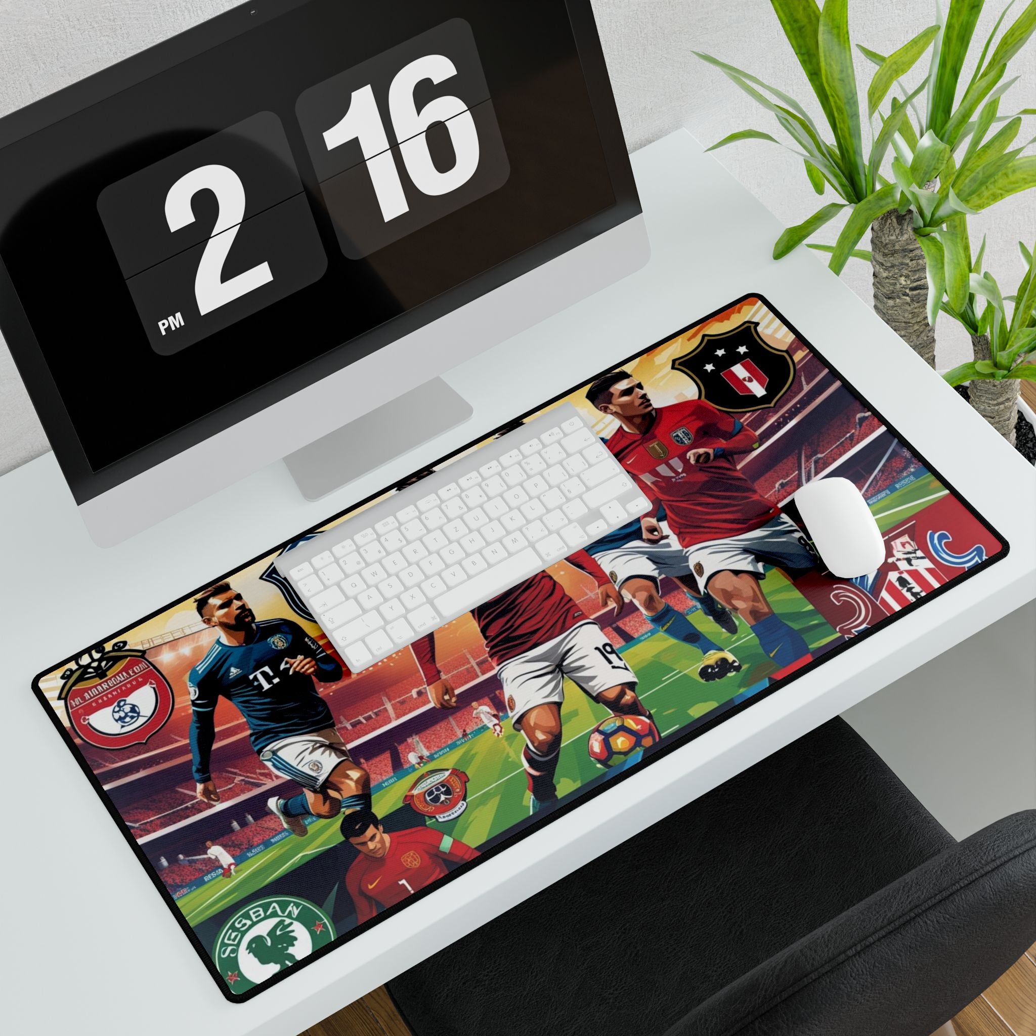 Lebendige Fußball Schreibtischmatte, Gaming