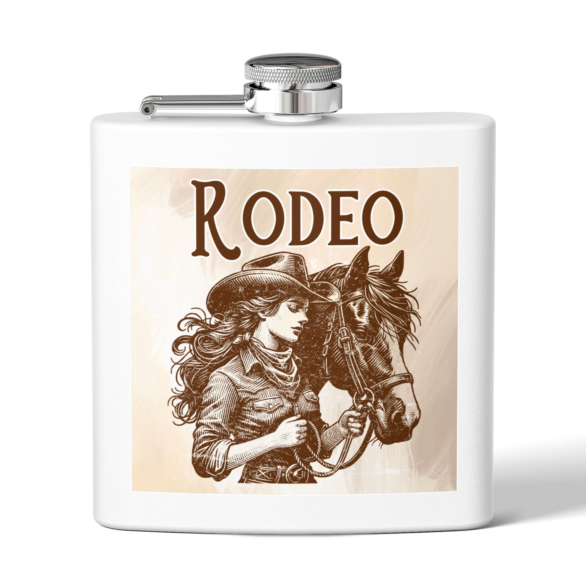 Magischer Flachmann aus Edelstahl – 170 ml – perfektes Geschenk für Westernfans