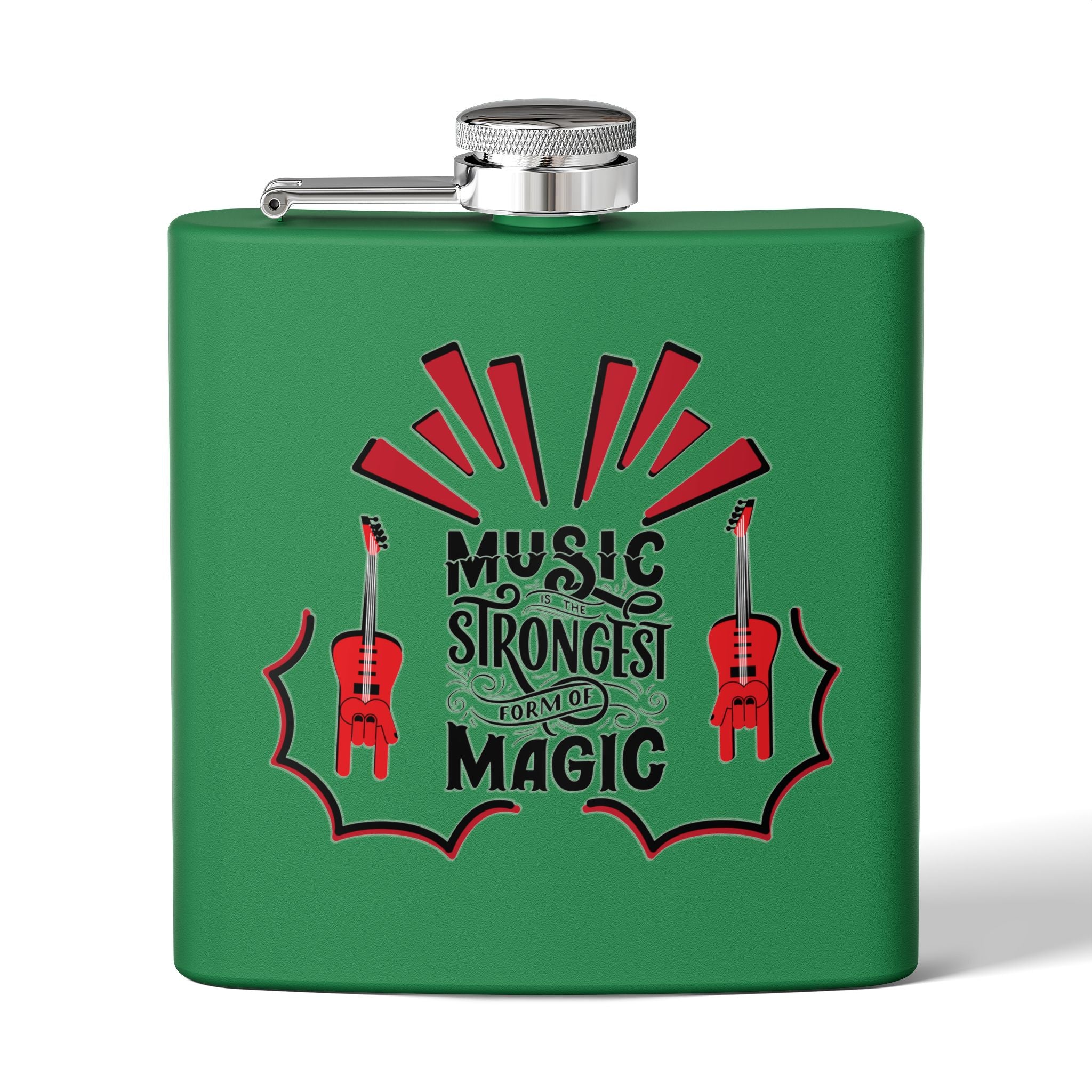 Music Magic Edelstahl-Flachmann – 170 ml – perfektes Geschenk