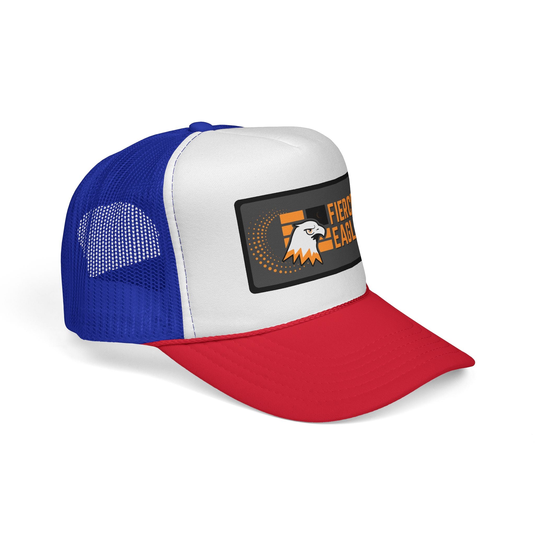 Trucker Caps seitlich blau rot weiß