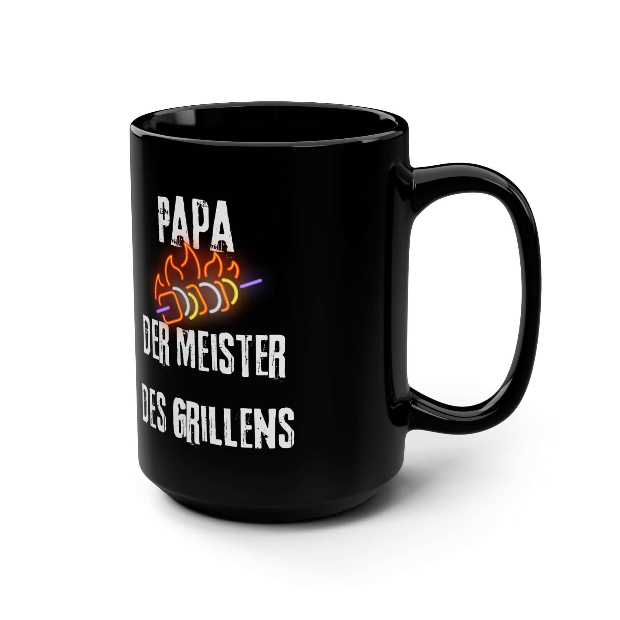 Kaffeetasse – „Papa Der Meister Des Grillens“ Eine Tasse, die nicht nur praktisch ist, sondern auch eine humorvolle Botschaft vermittelt. Mit dem Spruch „Papa Der Meister Des Grillens“ wird sie zum perfekten Geschenk für alle Grillmeister. Design: Auffäl