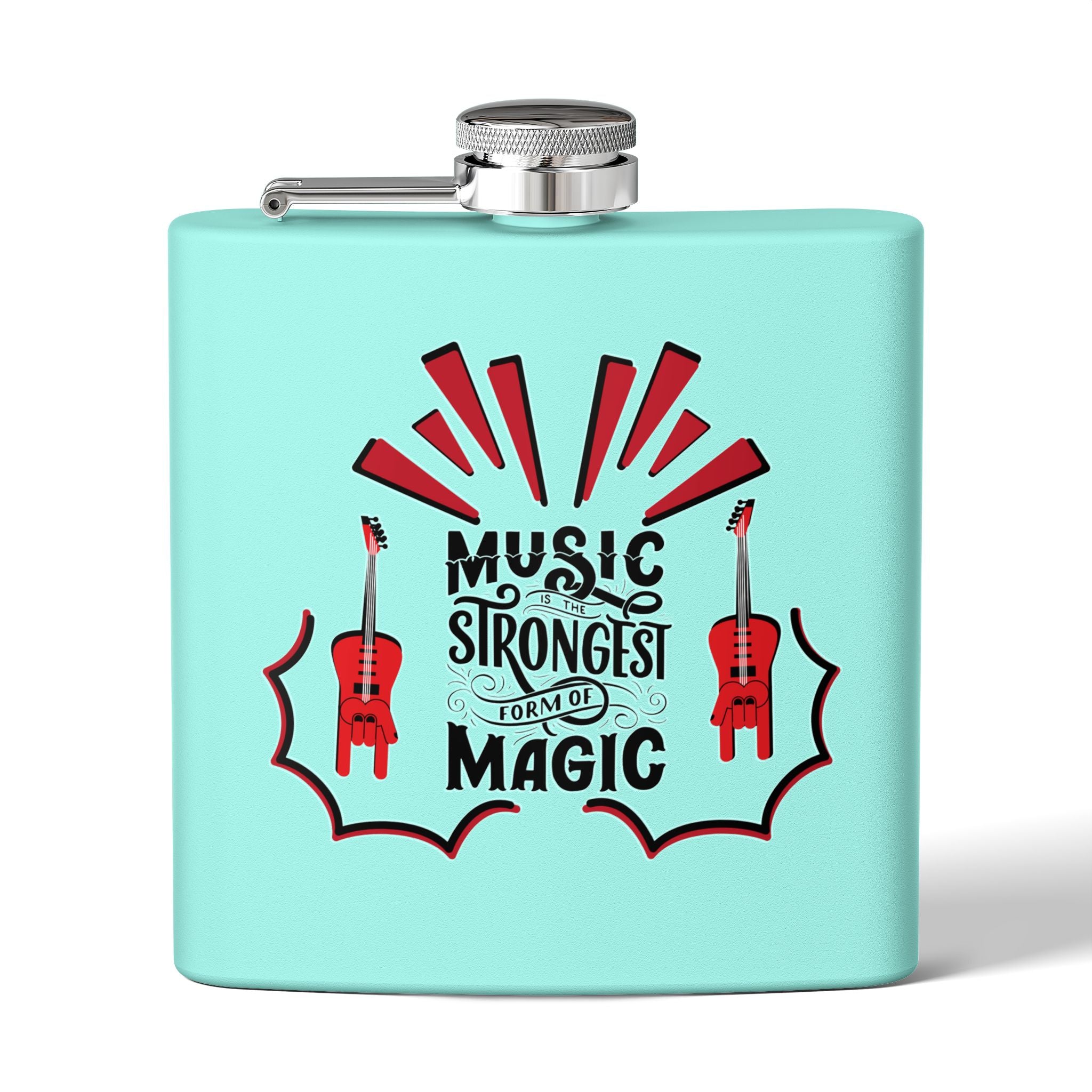 Music Magic Edelstahl-Flachmann – 170 ml – perfektes Geschenk