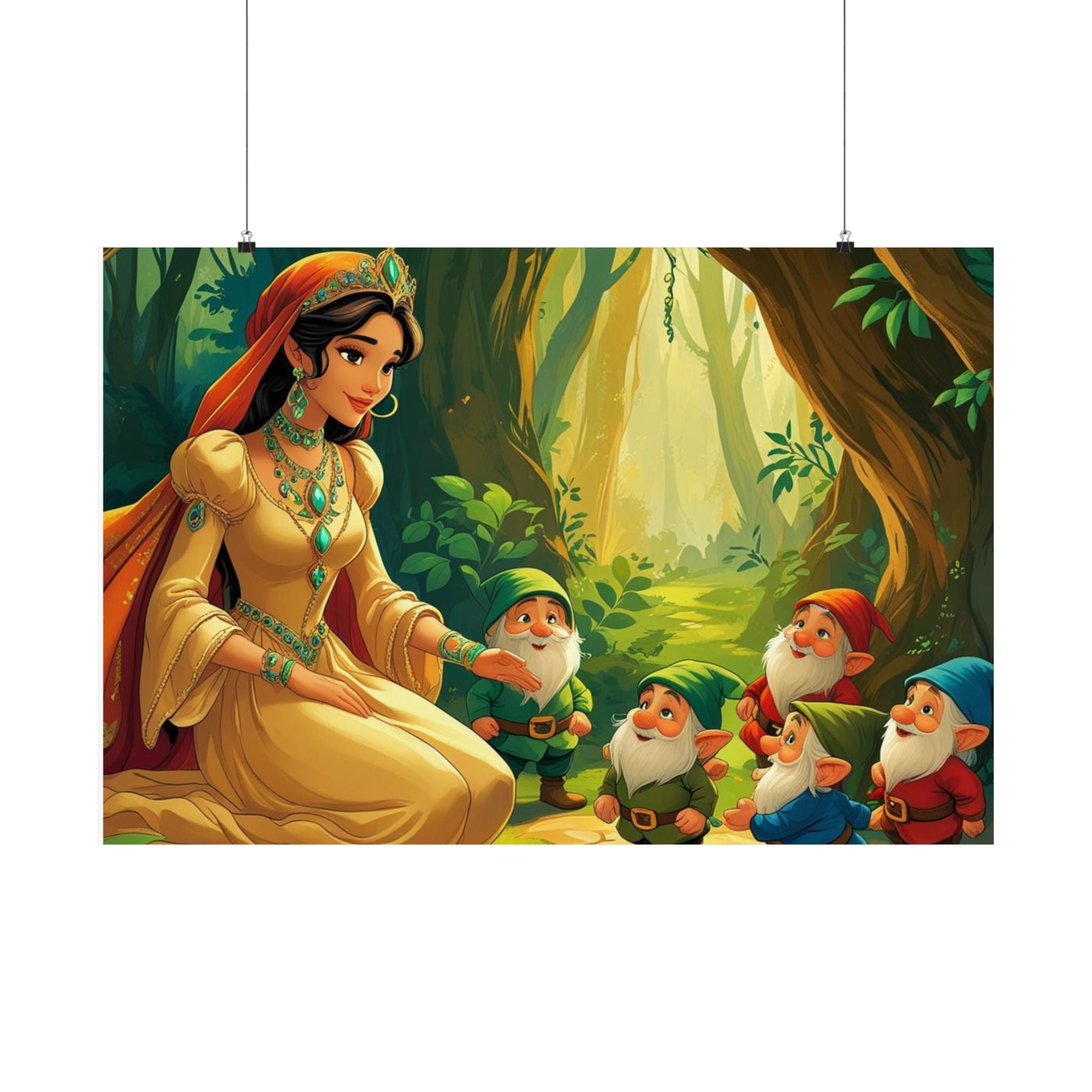 Zauberhafte Satin Wandkunst, Zauberhafter Märchen Poster