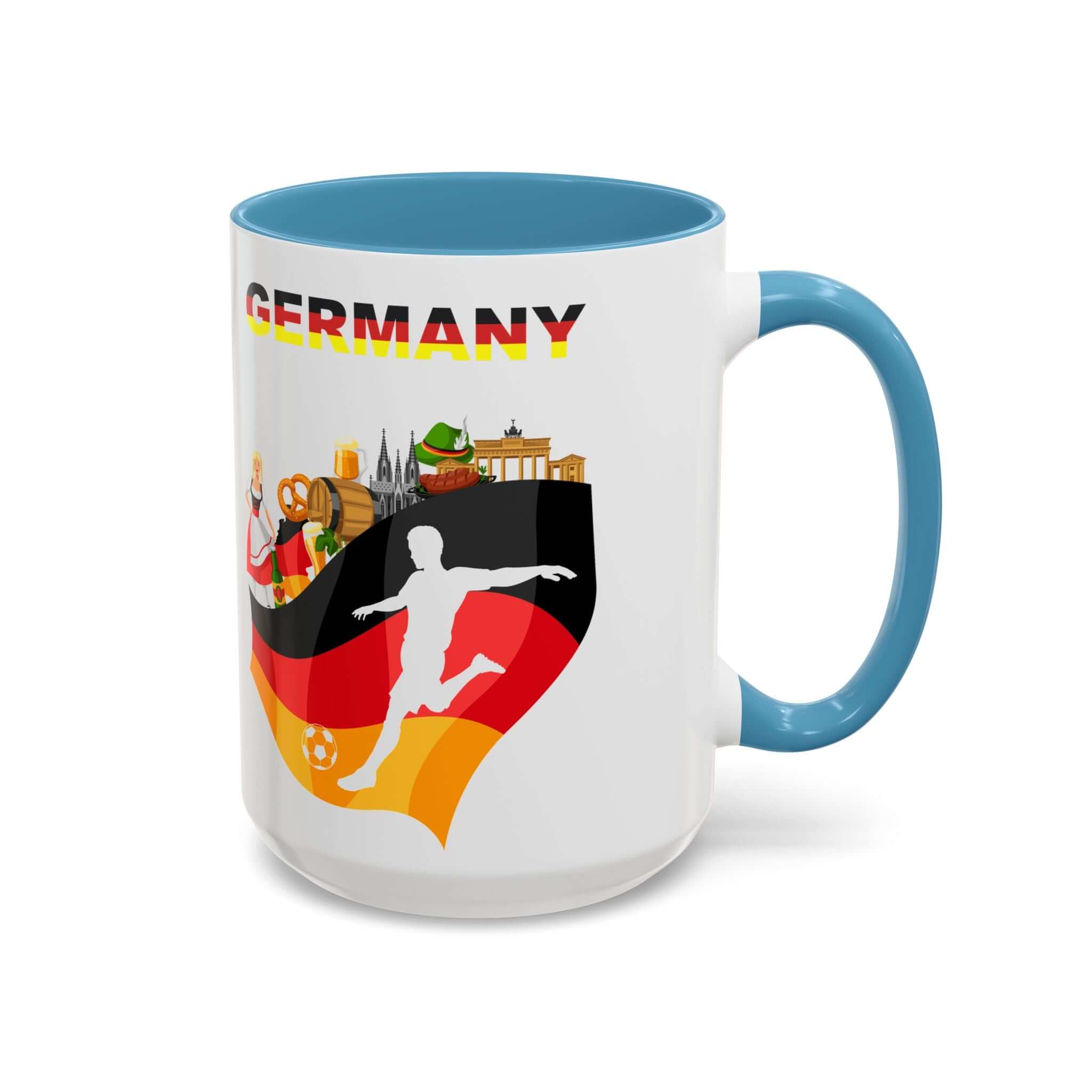 Details für Kaffeetasse mit deutscher Fußballflagge