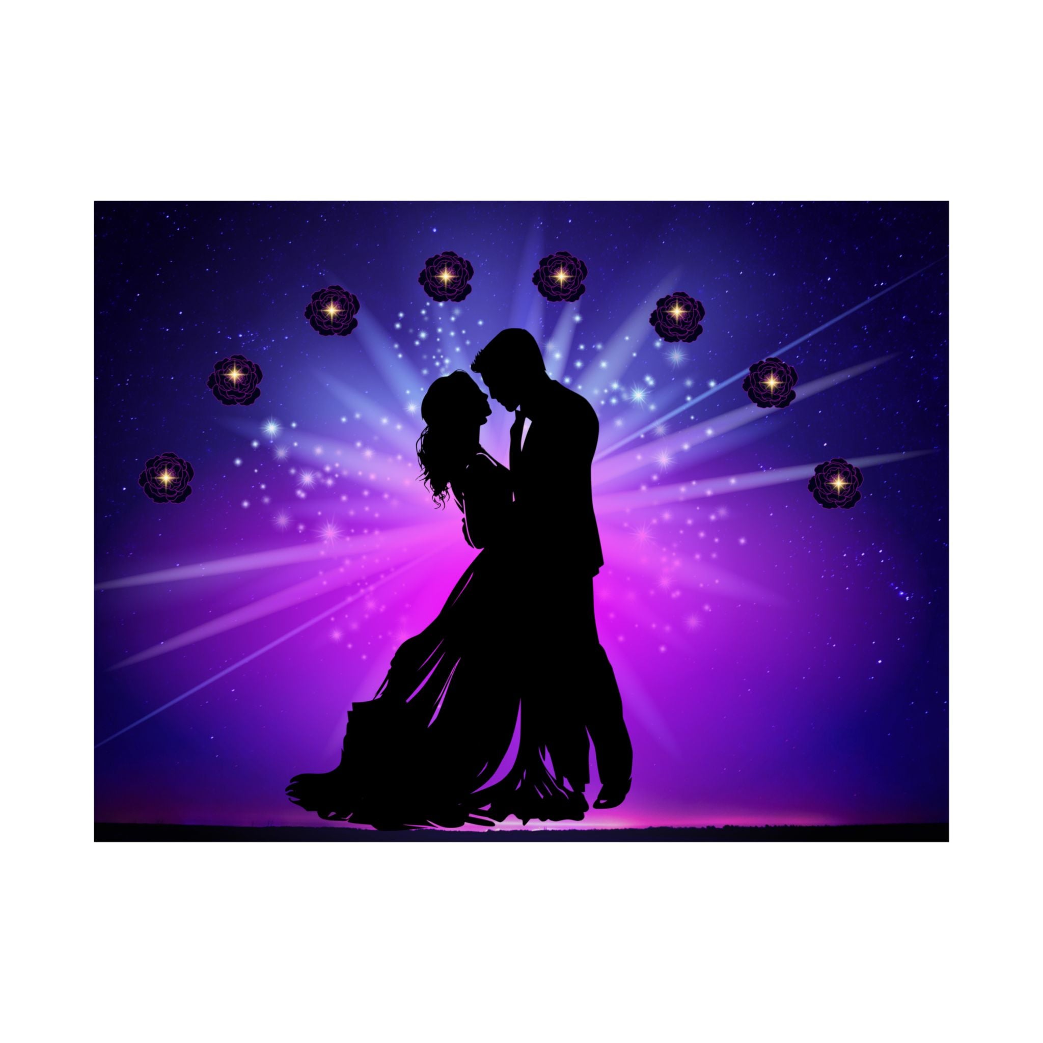 Romantische Satin Poster, Paar Wandkunst, Liebesdekor