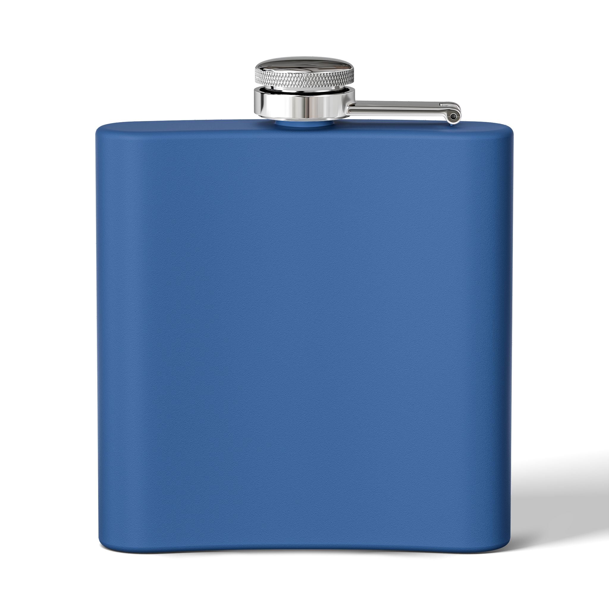 Western Cowboy Flask, Einzigartiges  Edelstahl Flachmann  Blau