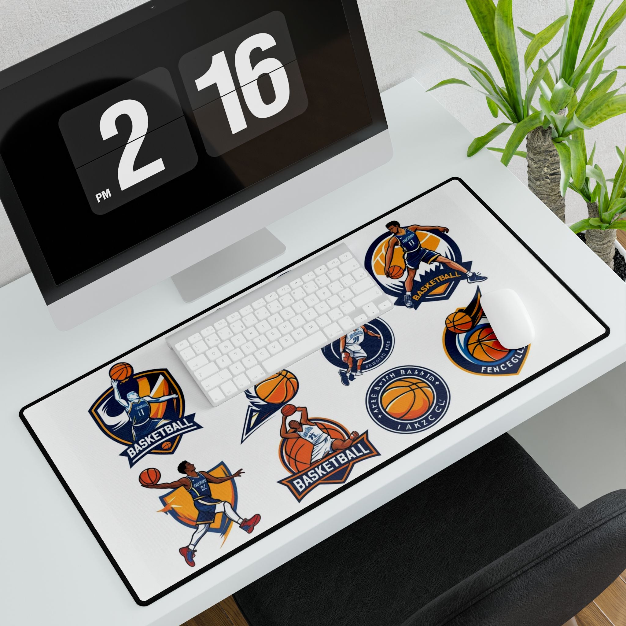 Basketball Schreibtischmatten - Geschenk für Sportliebhaber, Gaming-Matte auf dem Tisch