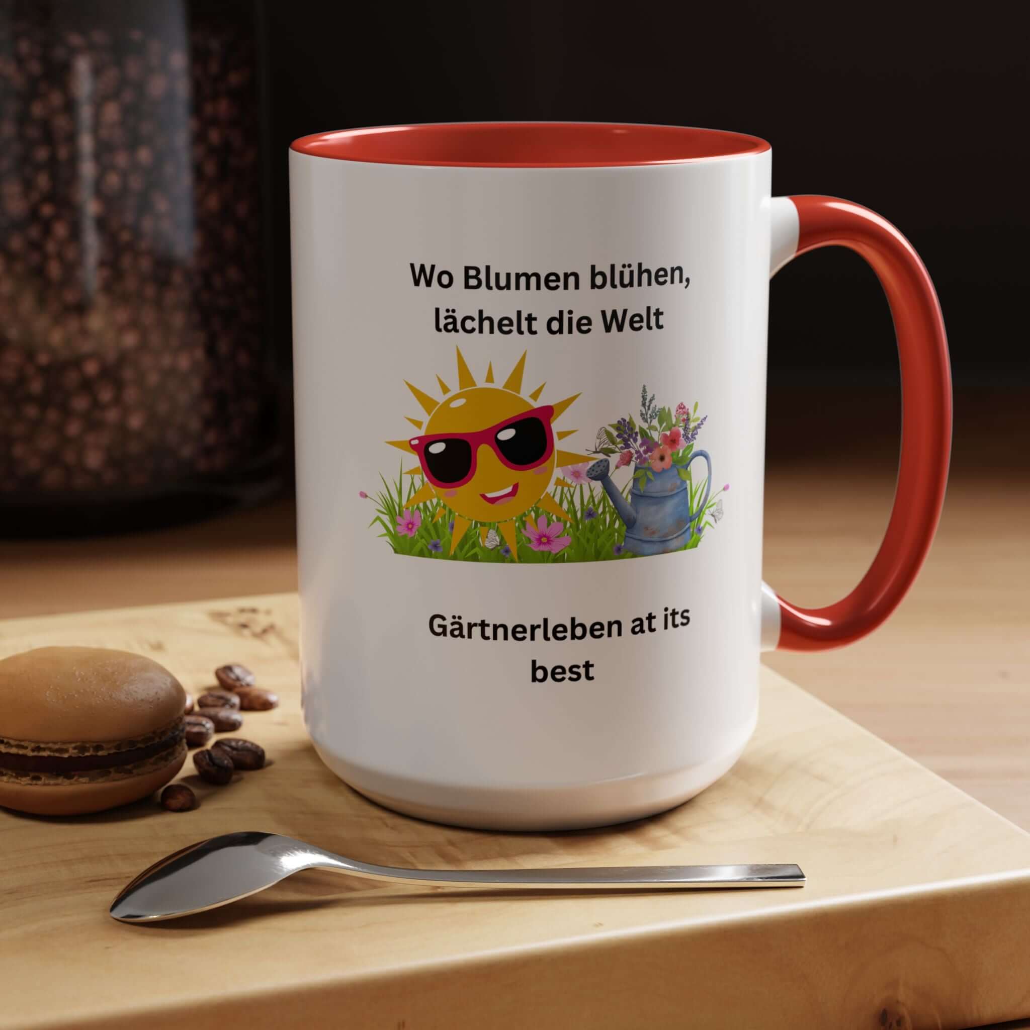 Details für Kaffeetasse – Gartenliebhaber Geschenk