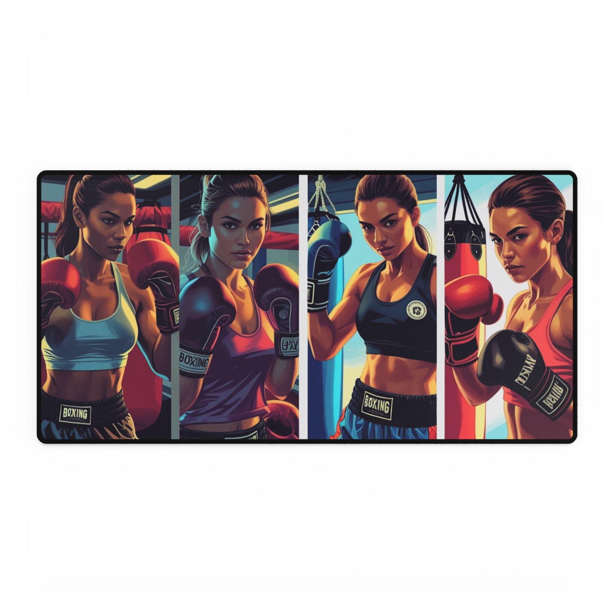 Boxer Schreibtischmatte Home Office Dekor, Gaming Matte Boxer Damen