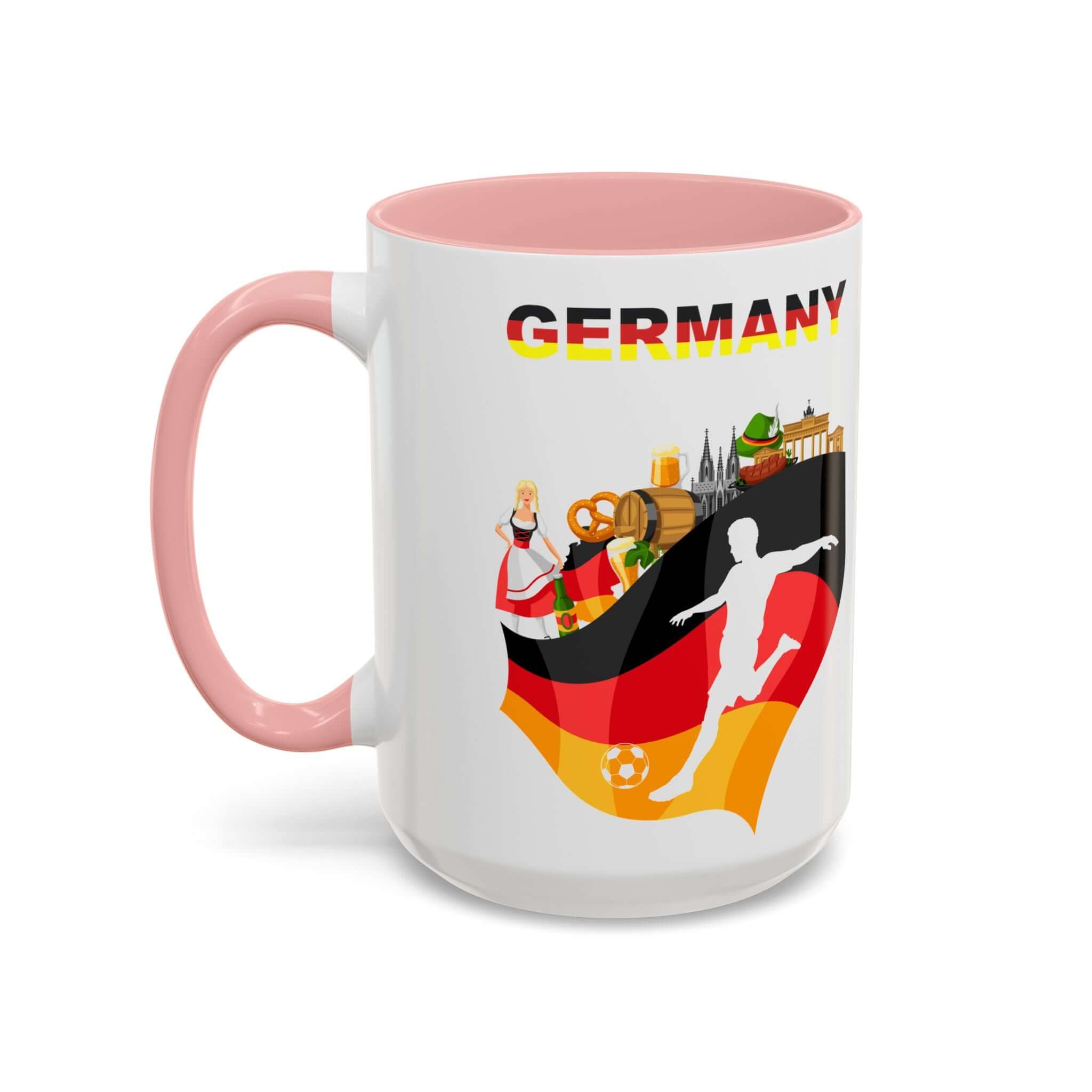 Details für Kaffeetasse mit deutscher Fußballflagge