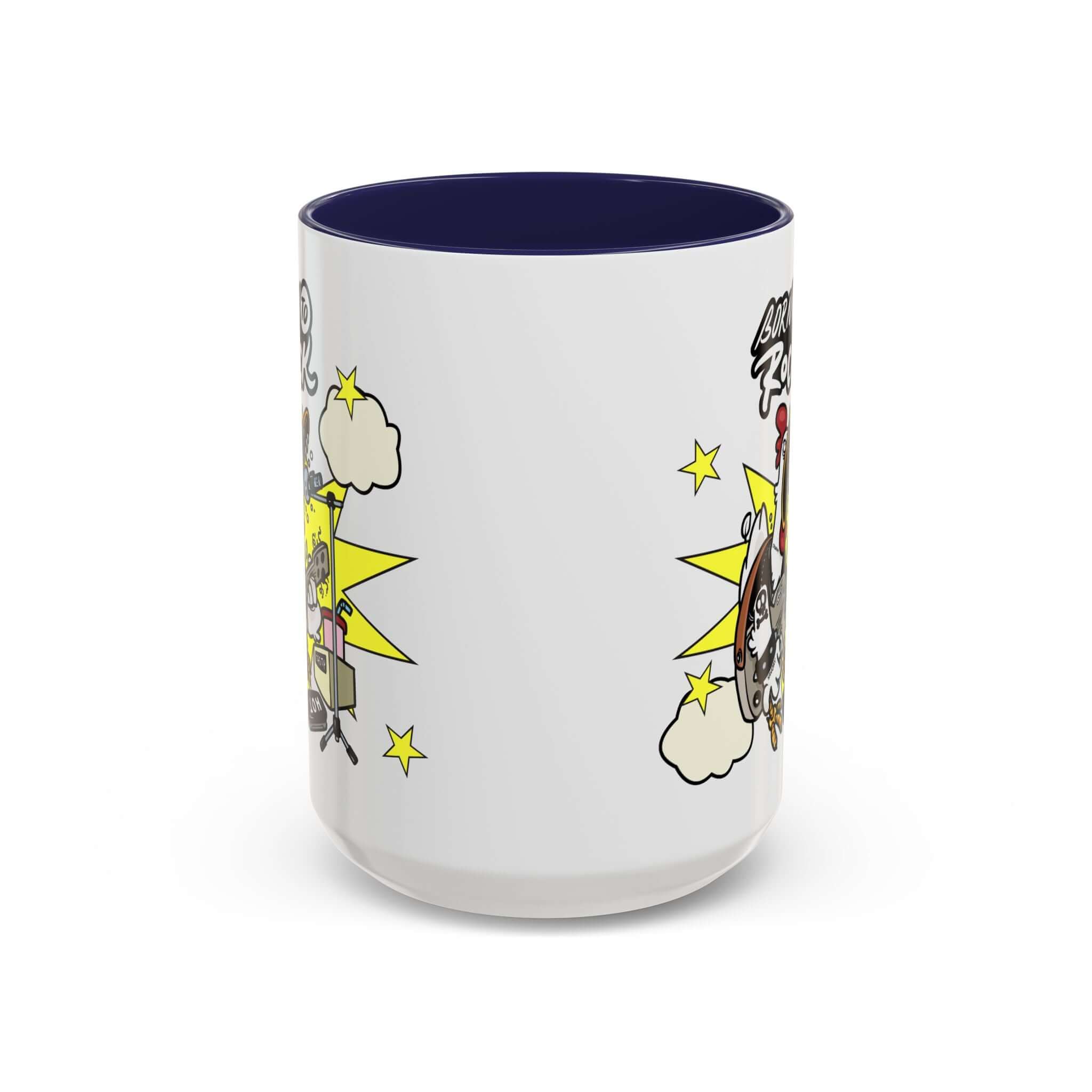 Details für Kaffeetasse - mit Gitarren Cartoon Akzent