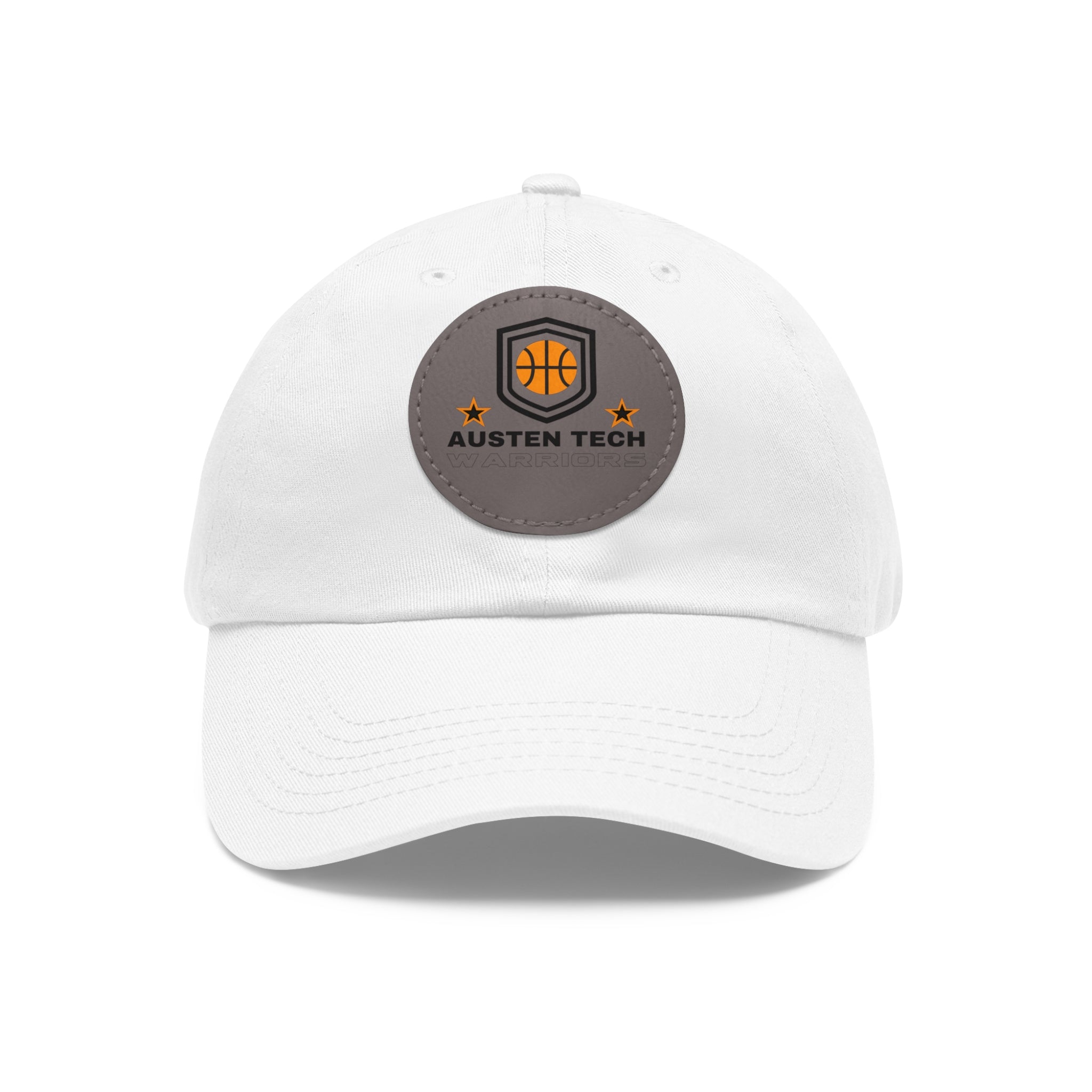 Dad Hat mit Lederpatch rund