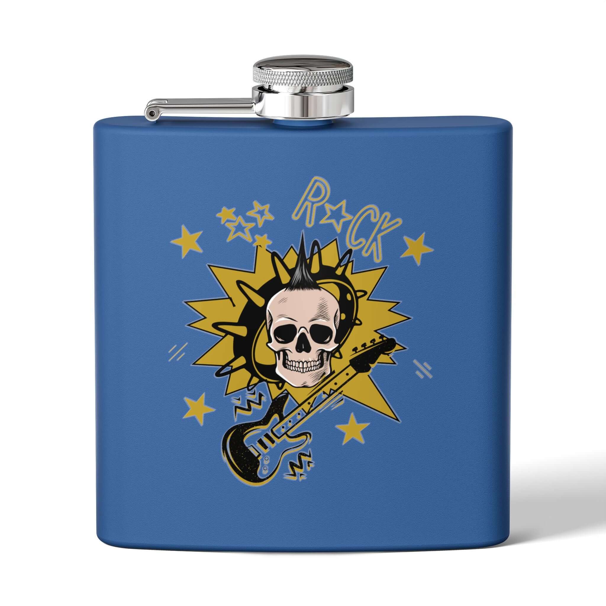 Rockstar Edelstahl-Flachmann Geschenk für Musikliebhaber - Design-Familientruhe