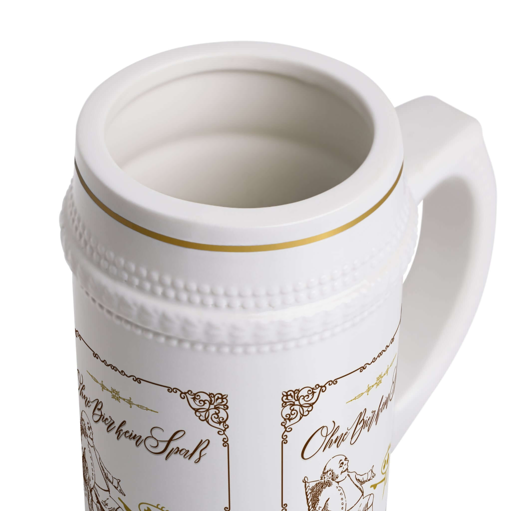 Bierkrug – Vintage mit coolem Spruch Ein Bierkrug ist nicht nur ein Gefäß, sondern ein Statement. Unser Vintage-Design bringt den Charme vergangener Zeiten zurück – kombiniert mit einem Spruch, der für Gesprächsstoff sorgt: „Hopfen, Malz & gute Laune!“