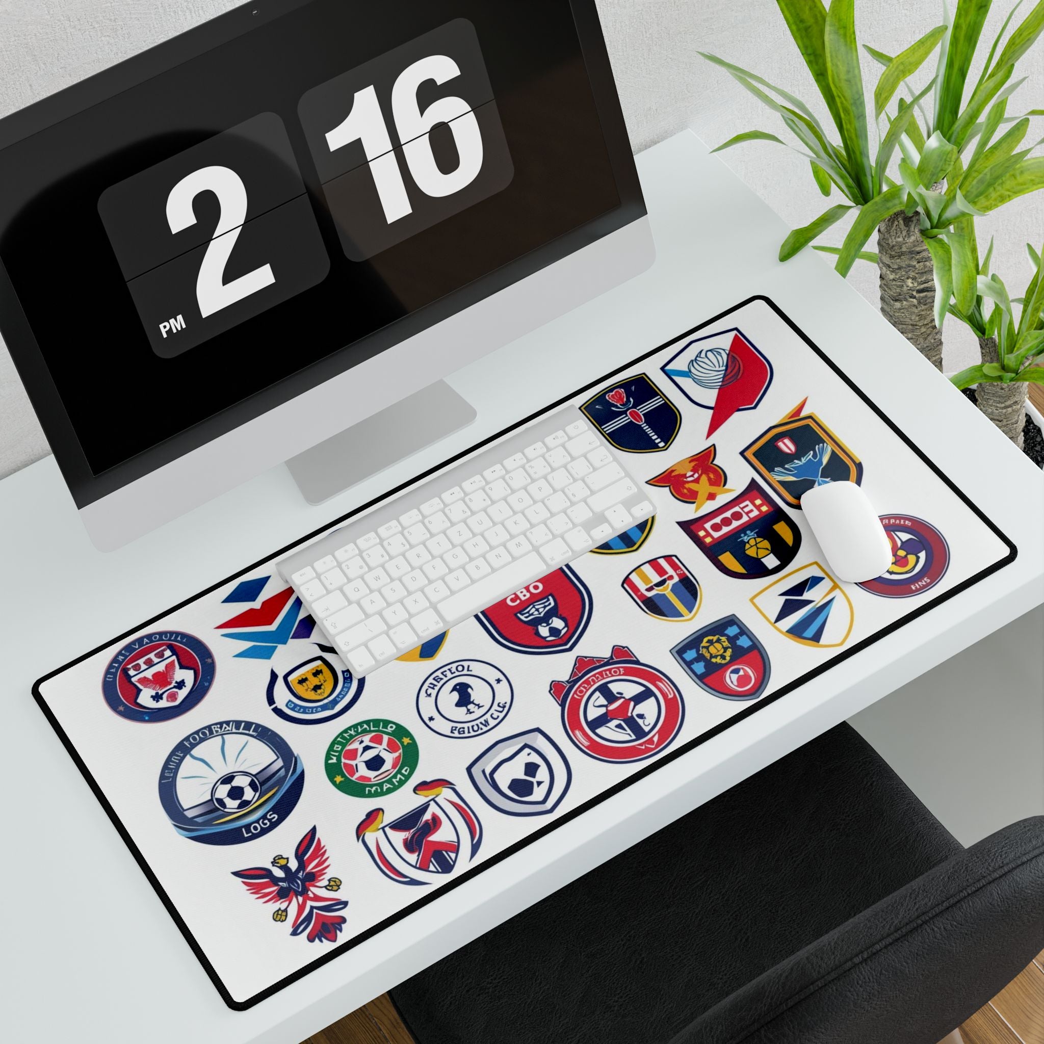 Stilvolle Schreibtischunterlagen für Sportbegeisterte, Bürodekor Sticker