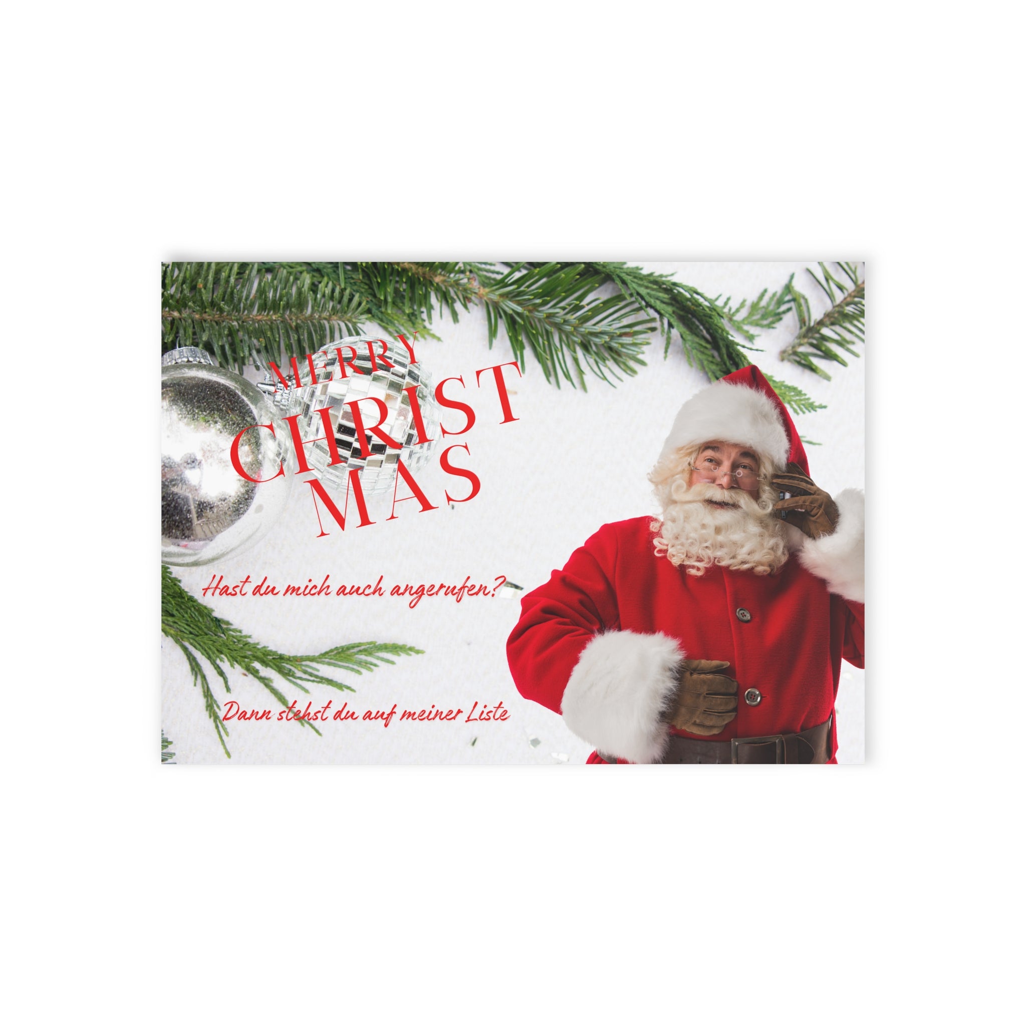 Festliche Weihnachtskarten, personalisierte Grußkarten