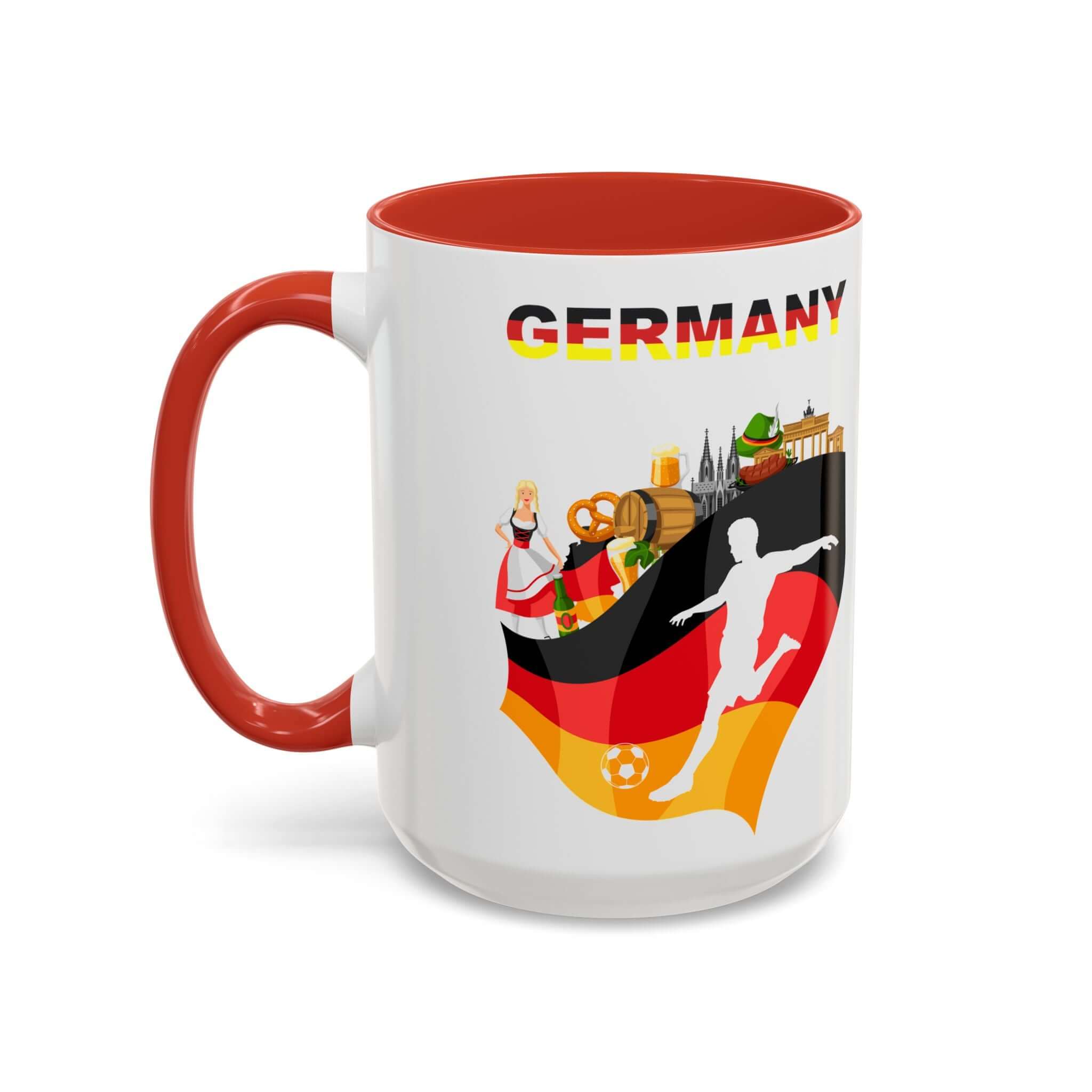 Details für Kaffeetasse mit deutscher Fußballflagge
