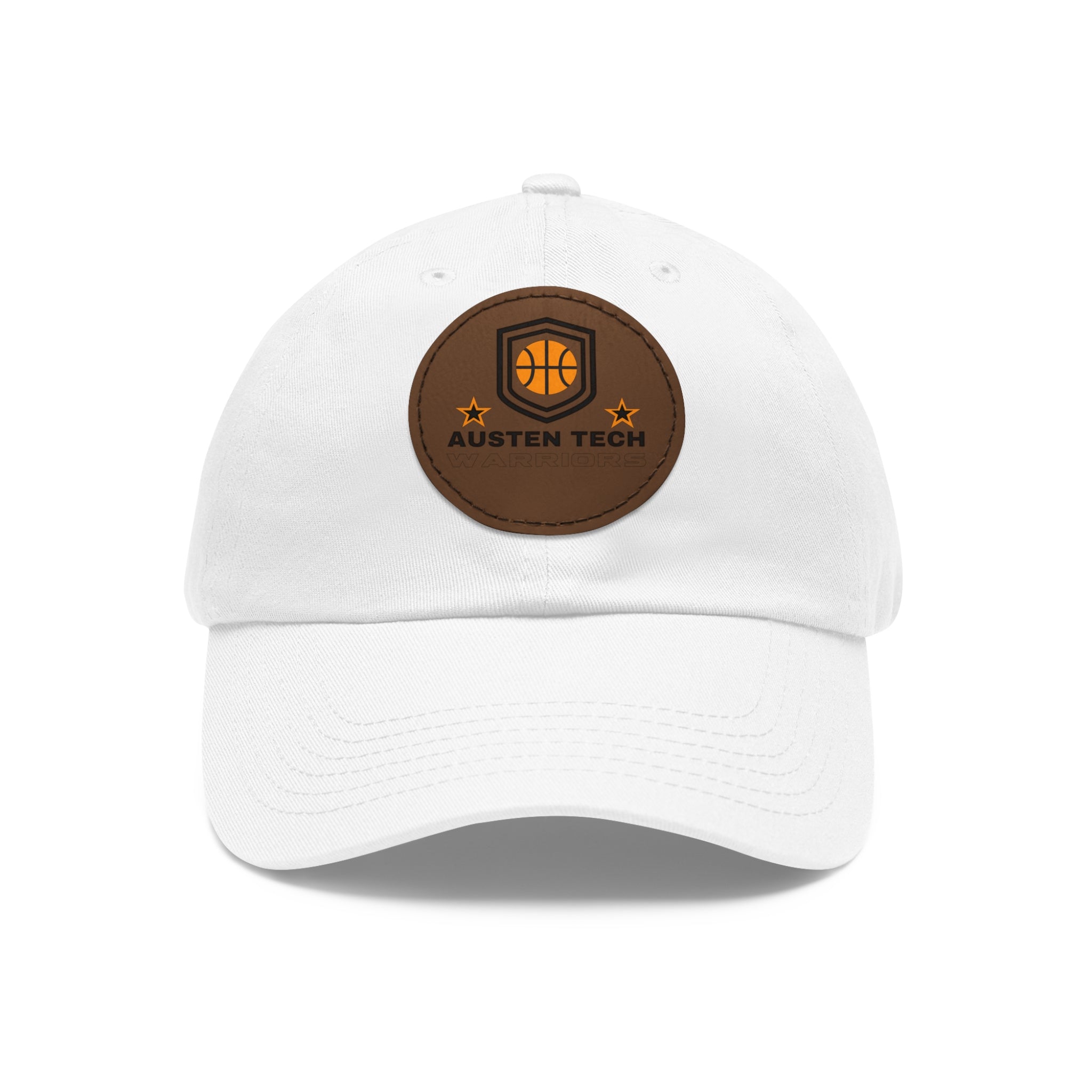 Dad Hat mit Lederpatch rund
