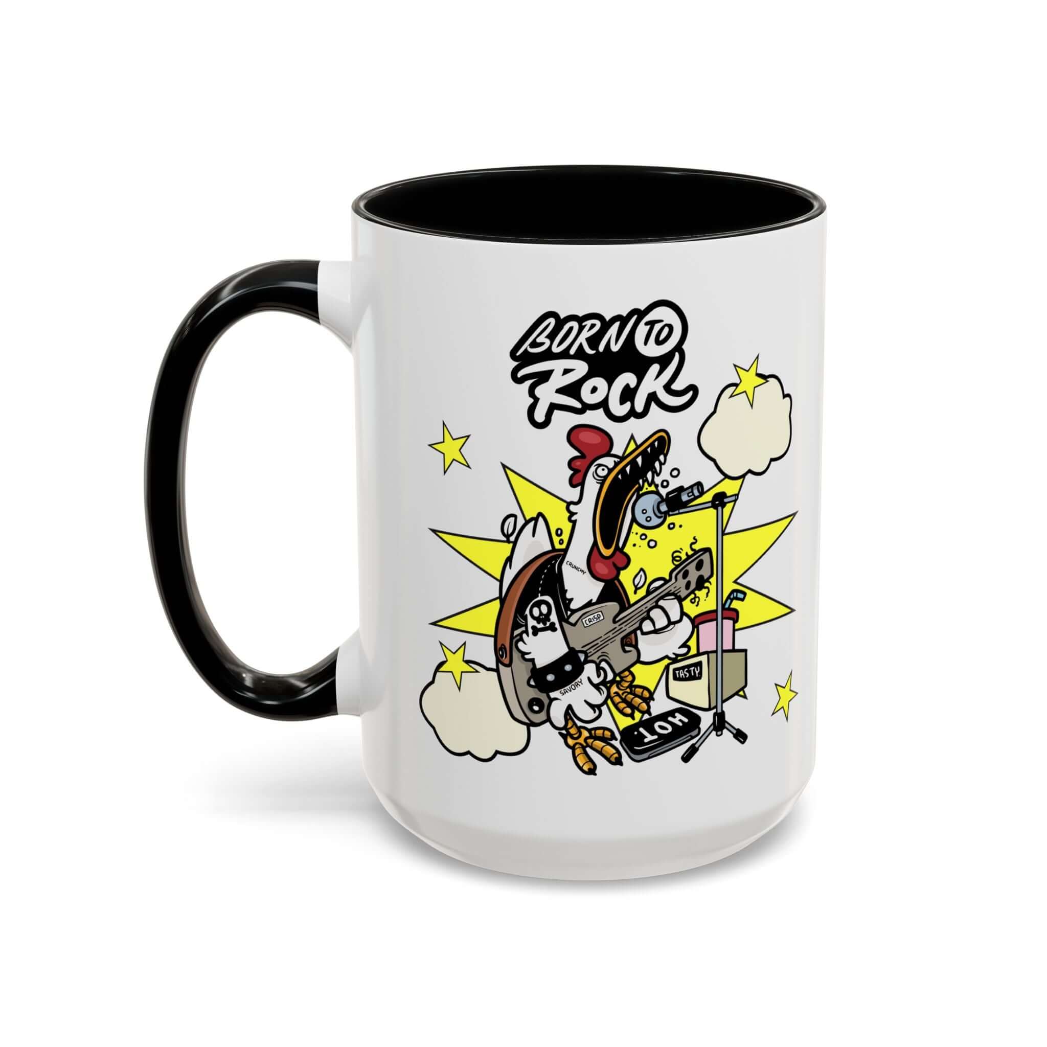 Details für Kaffeetasse - mit Gitarren Cartoon Akzent