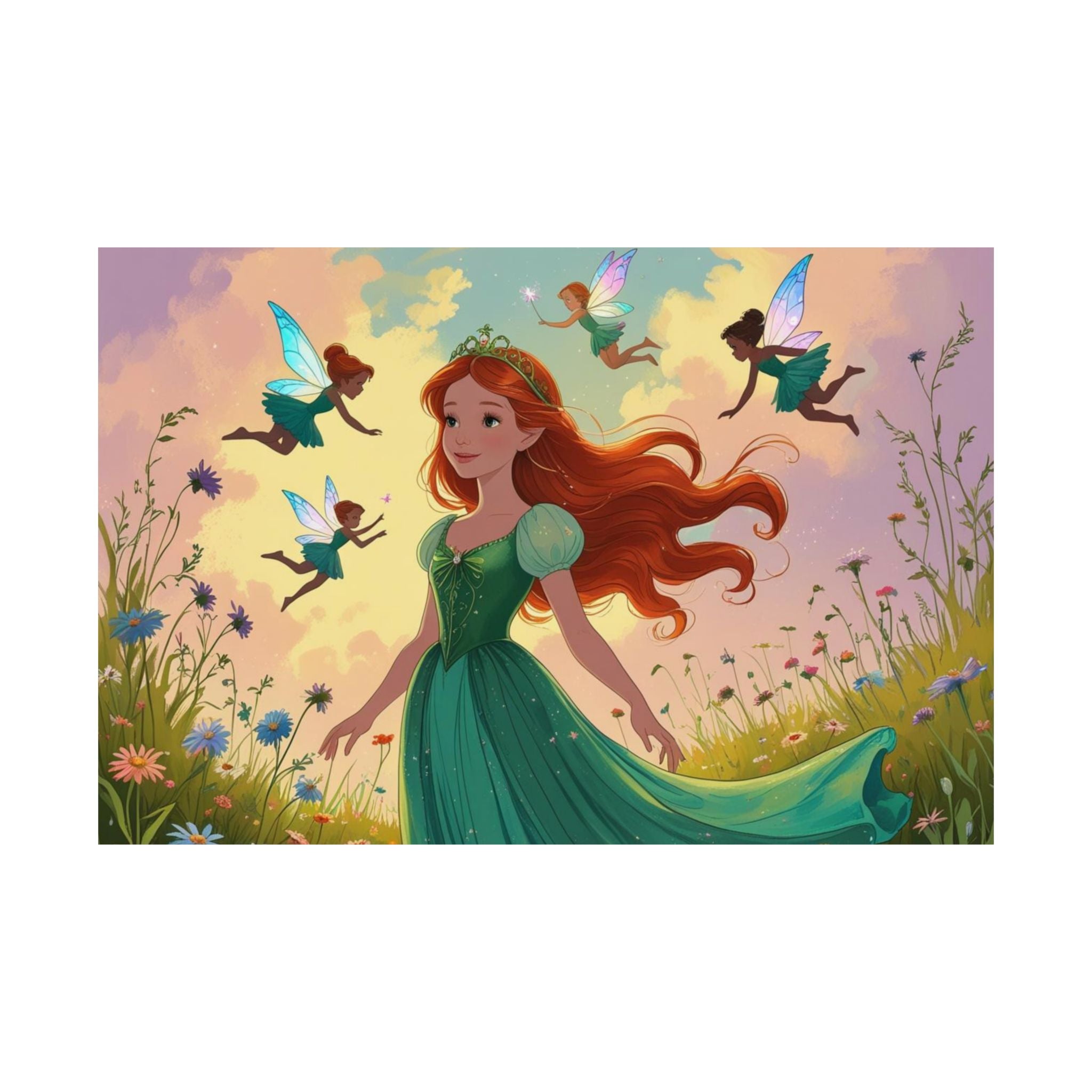Märchen Satin Poster, Zauberhafte Wandkunst