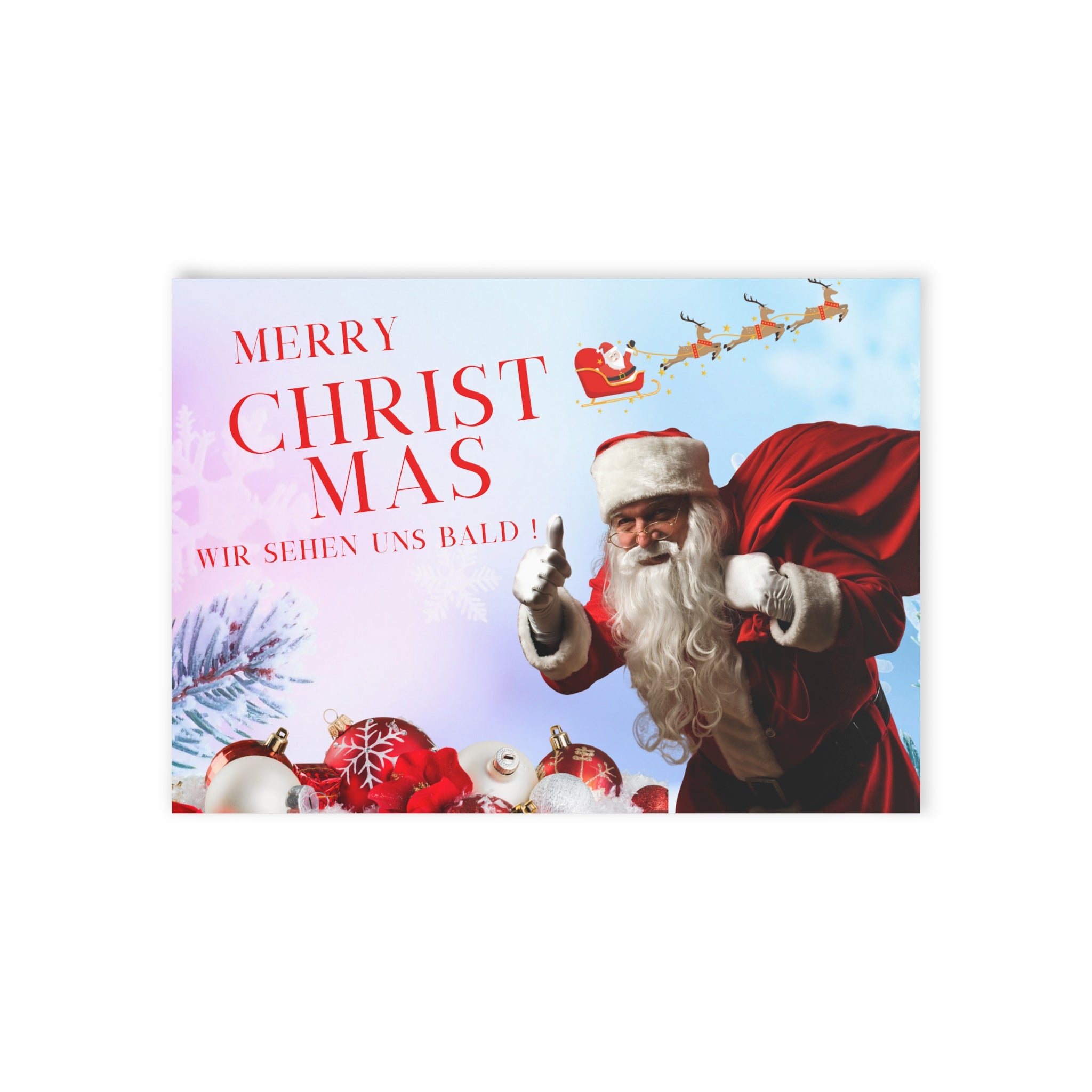 Festliche Weihnachtskarten – Zweiseitige Weihnachtsgrüße