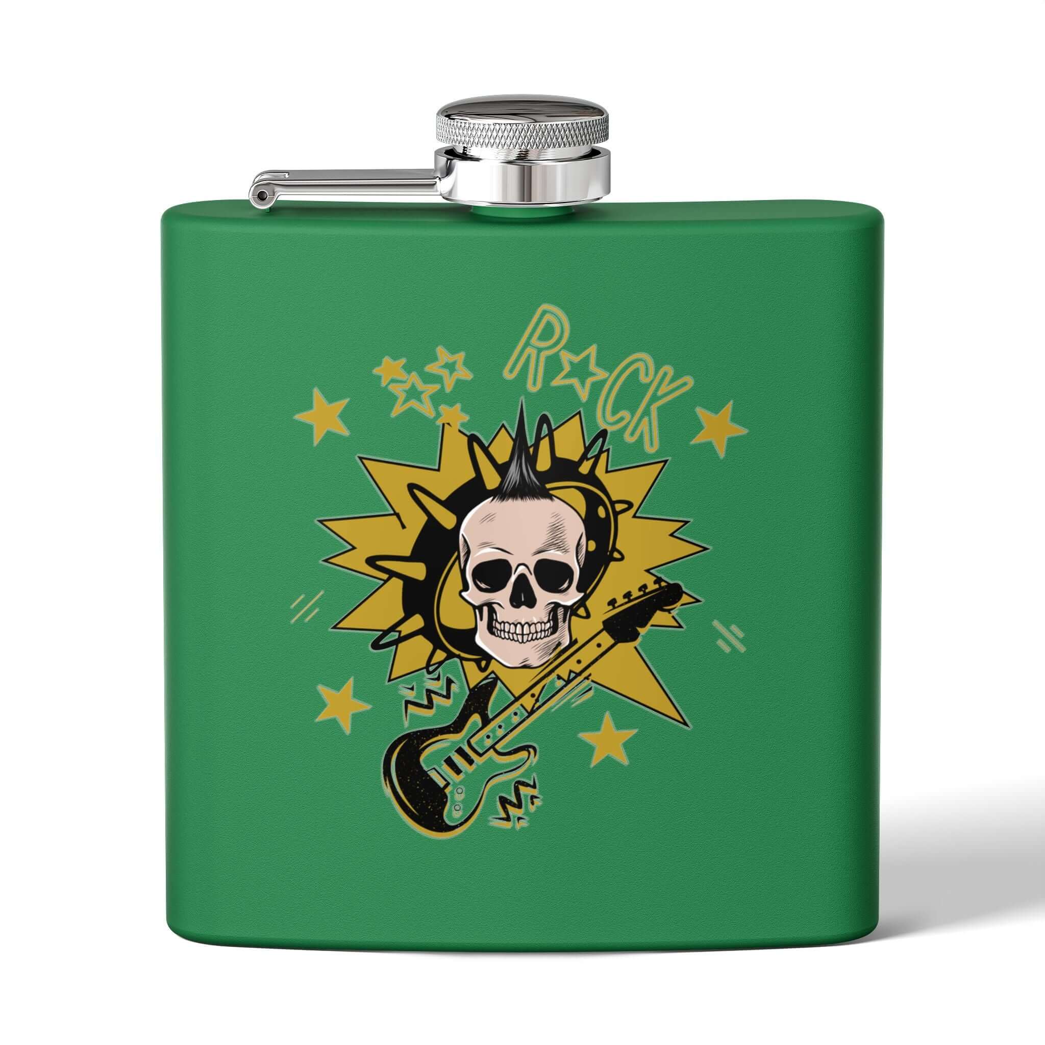 Rockstar Edelstahl-Flachmann Geschenk für Musikliebhaber - Design-Familientruhe