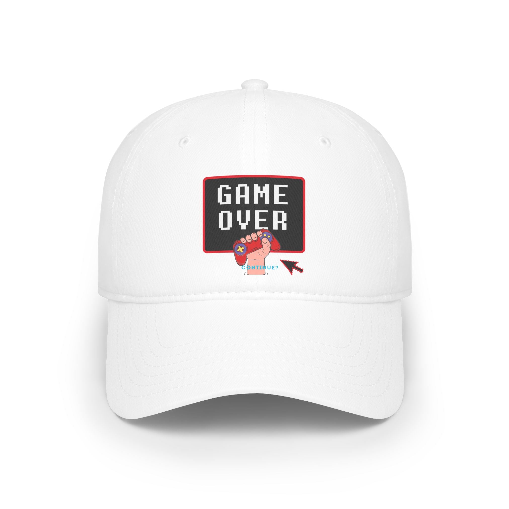 Low Profile Baseballcap  für Game in Weiß