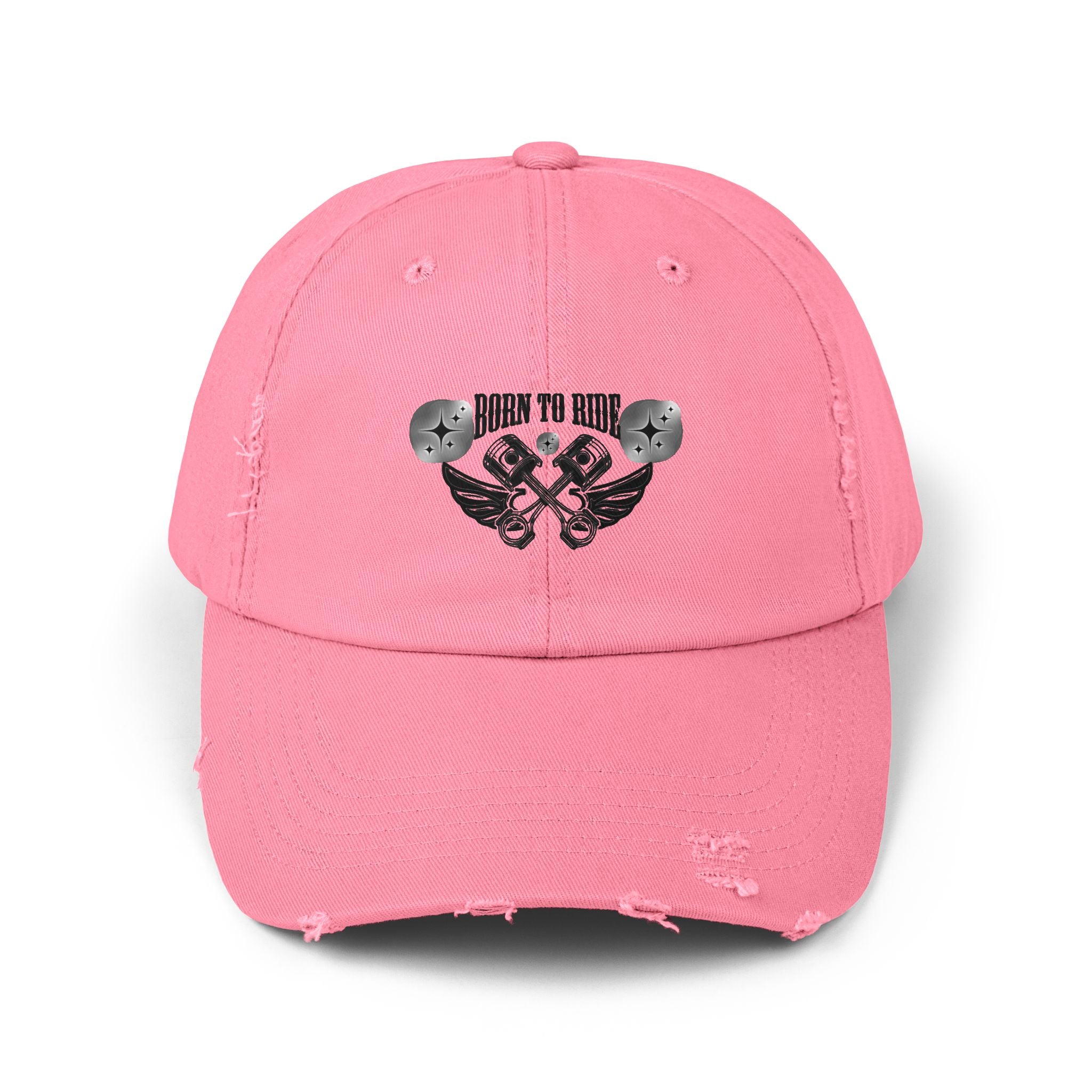 Unisex Distressed Cap pink