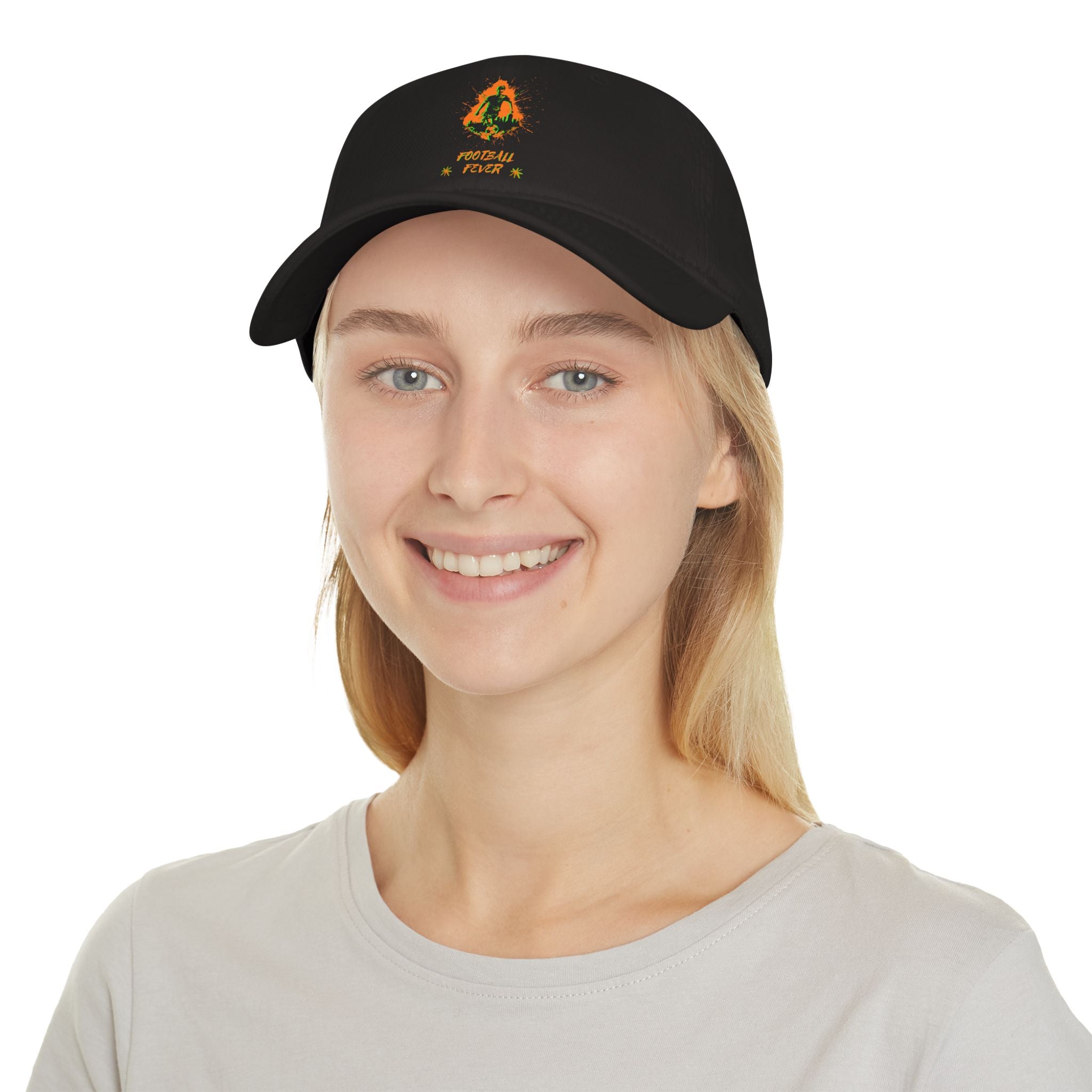 Low Profile Baseball Cap auf dem Kopf
