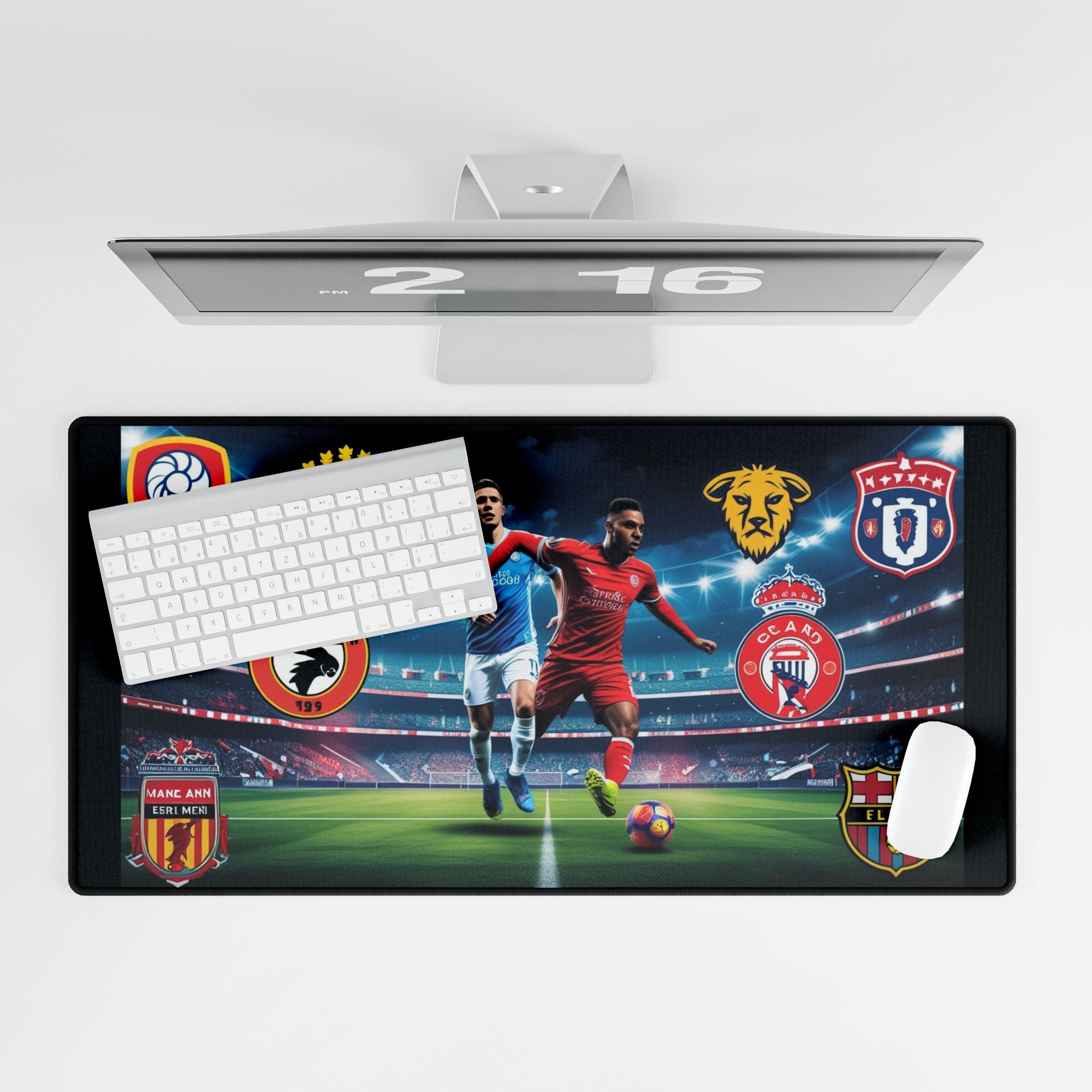 Schreibtischunterlagen mit Sportmotiven, Gaming oben Ansicht