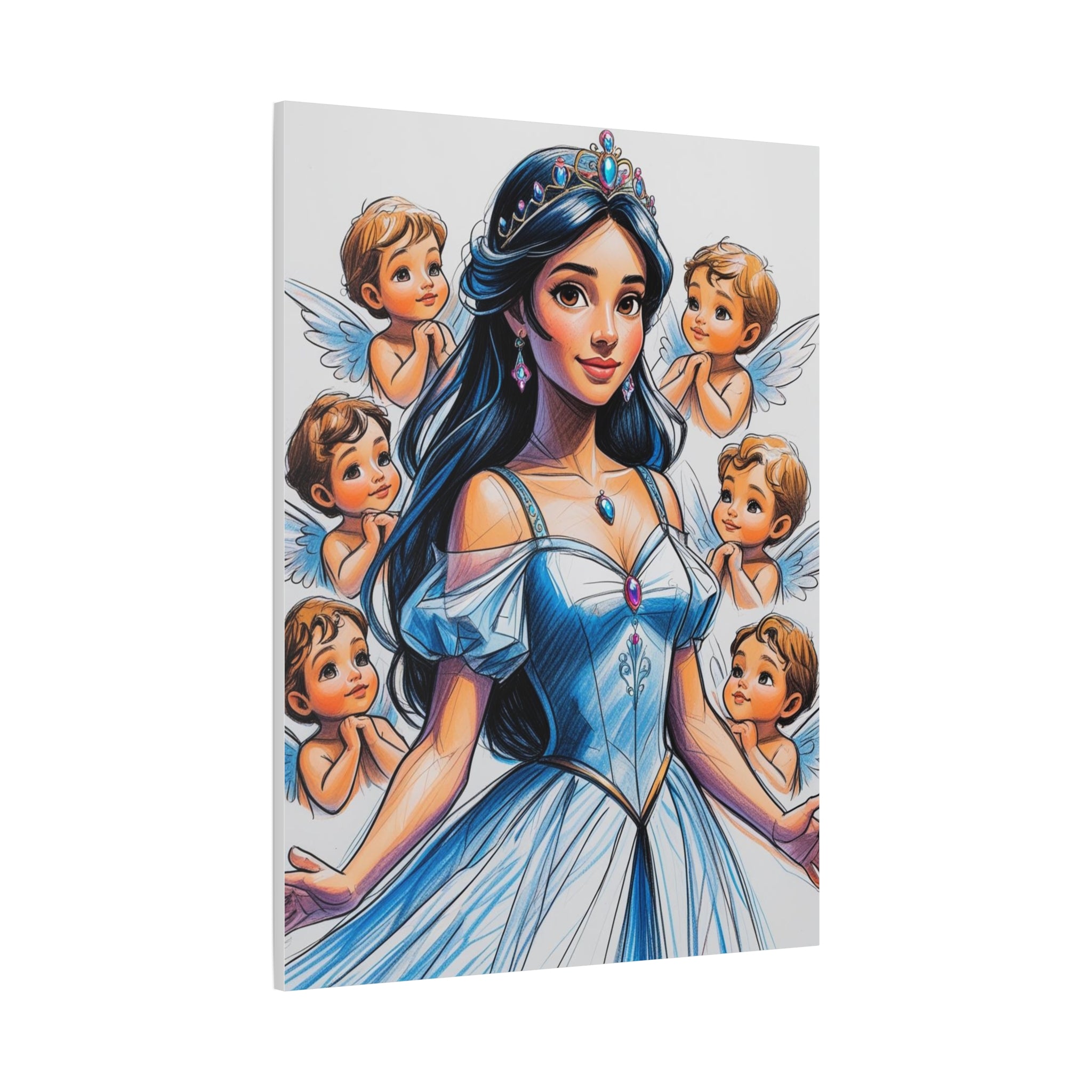 Leinwand Prinzessin-Fee seitlich